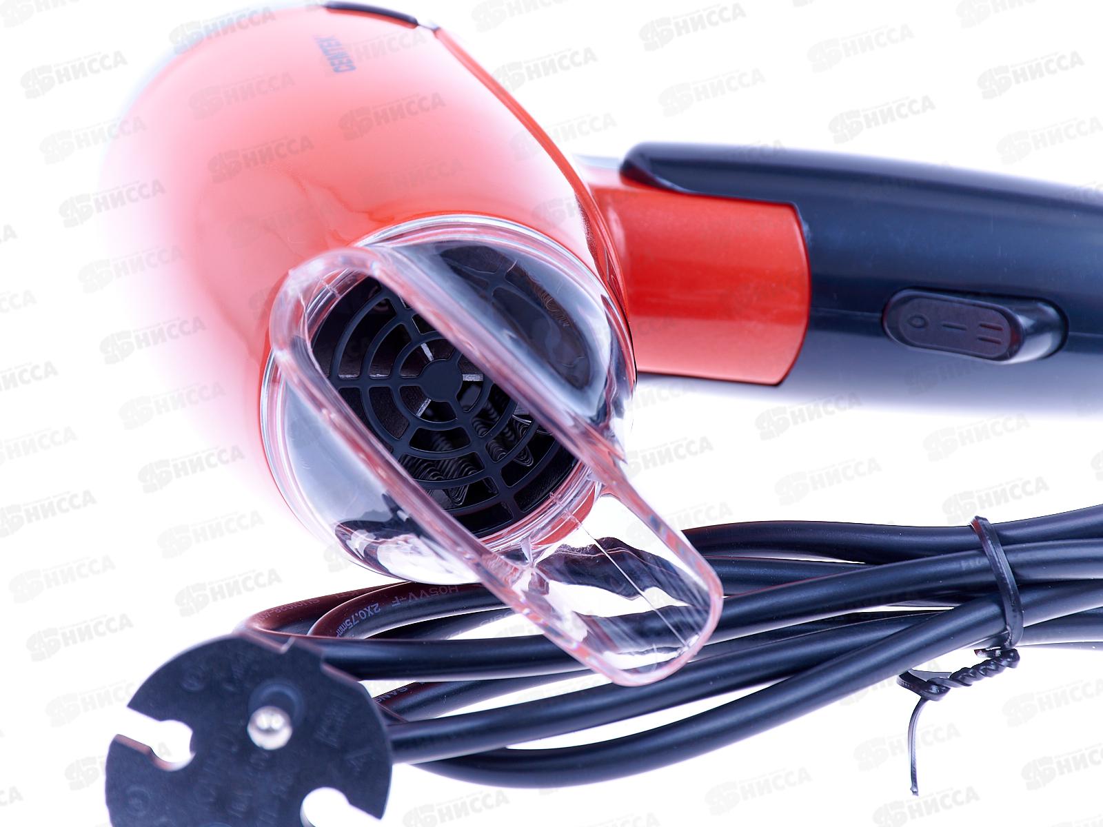 Фен электрический CT-2230 1200Вт складная ручка красно-черный  *20