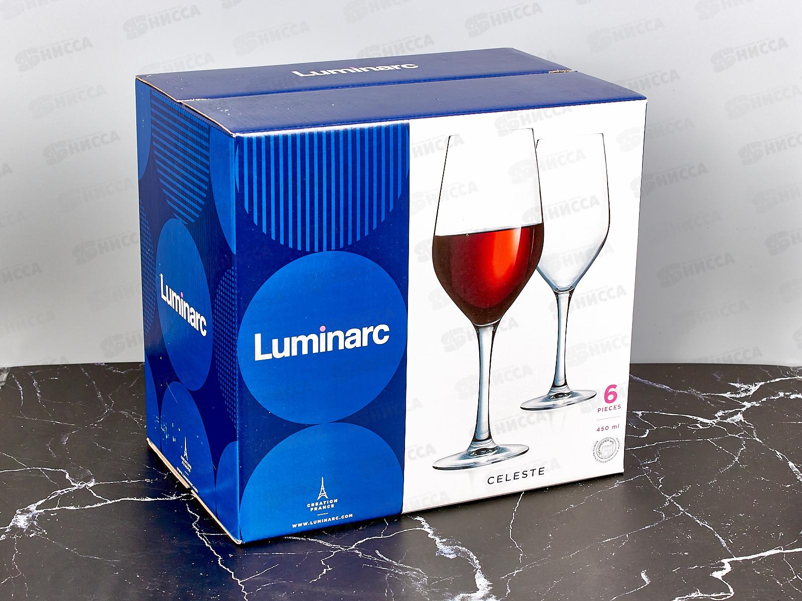 Набор бокалов для вина Селест 6шт 450мл L5832