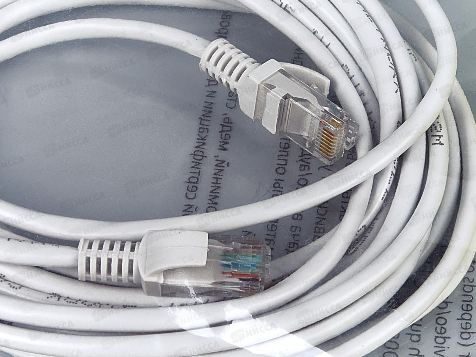 Патч-корд комп. сети литой  5м UTP5e, серый, Smartbuy K-0950-100