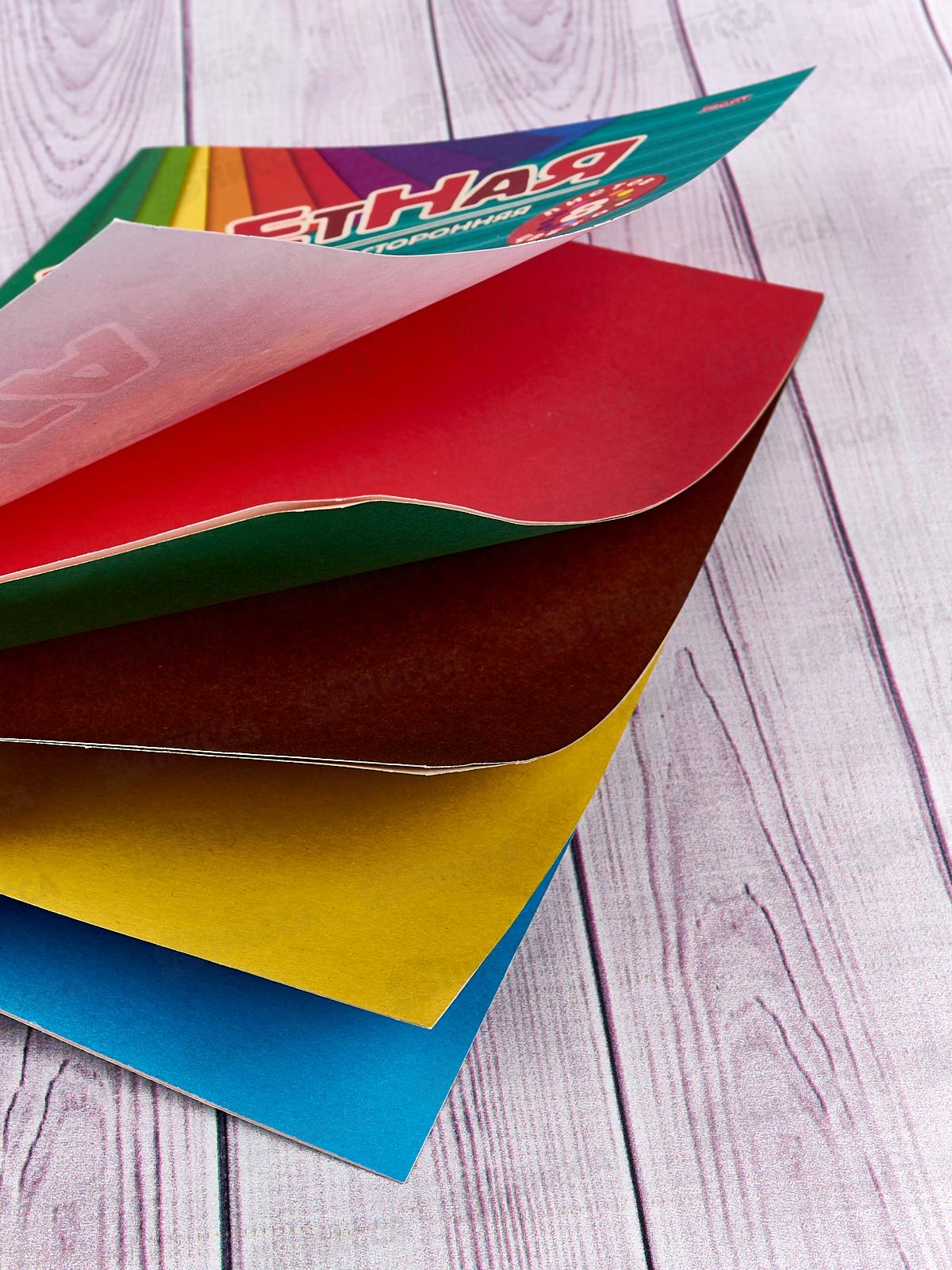 Цветная бумага  8листов 8цветов А5 Profit Вкусный бургер, 08-9350 *50