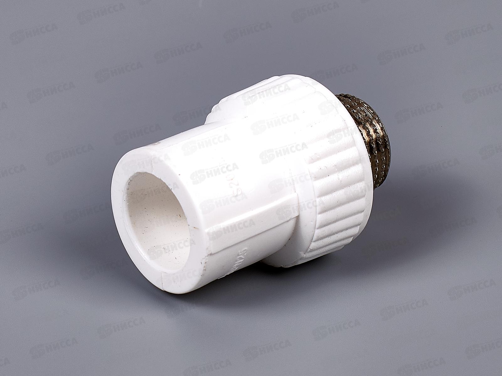 Муфта полипропилен комбинированная наружная резьба DN20*1/2 Aqualink, 03585 *10/150