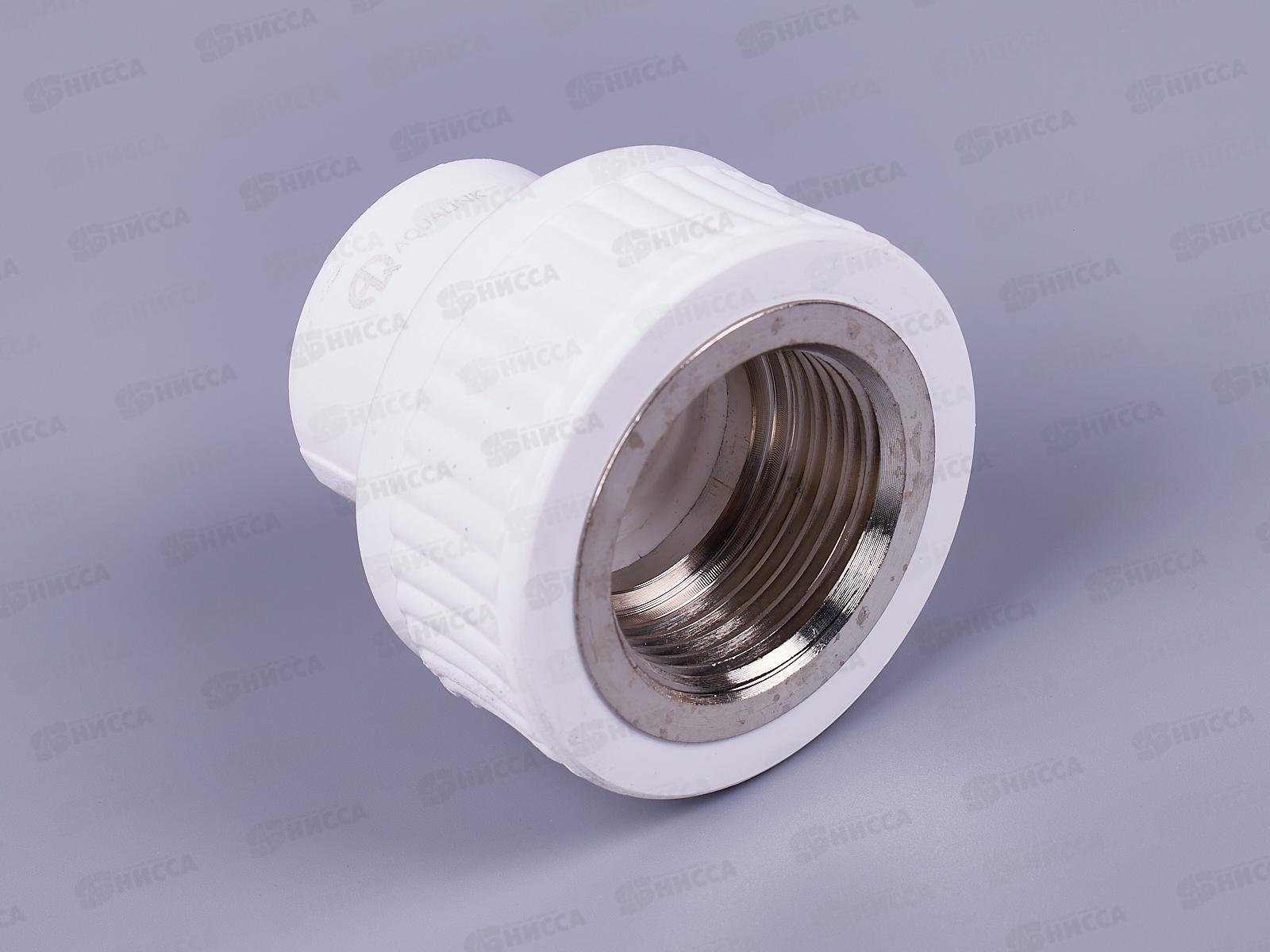 Муфта PP-R комбмнированная внутренняя резьба DN25*1 Aqualink, 03889 *10/80