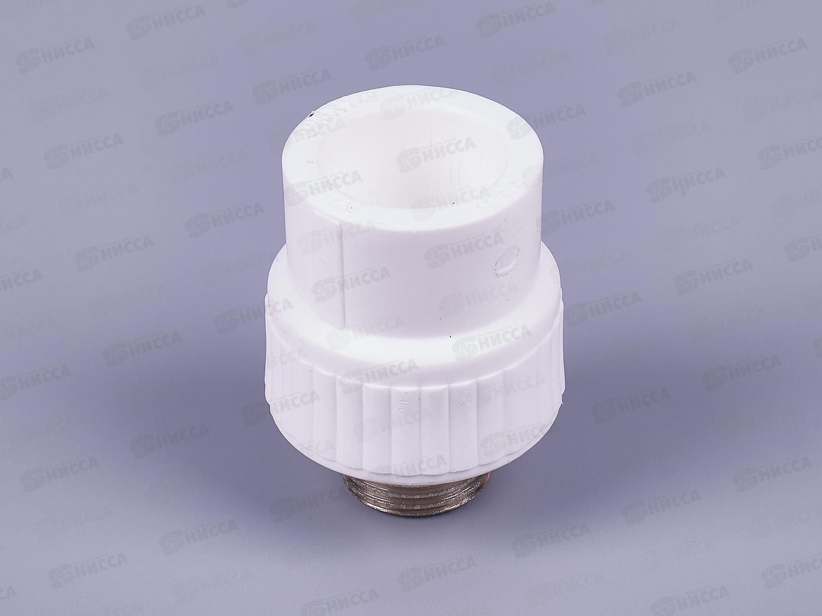 Муфта полипропилен комбинированная наружная резьба DN25*1/2 Aqualink, 03587 *10/140