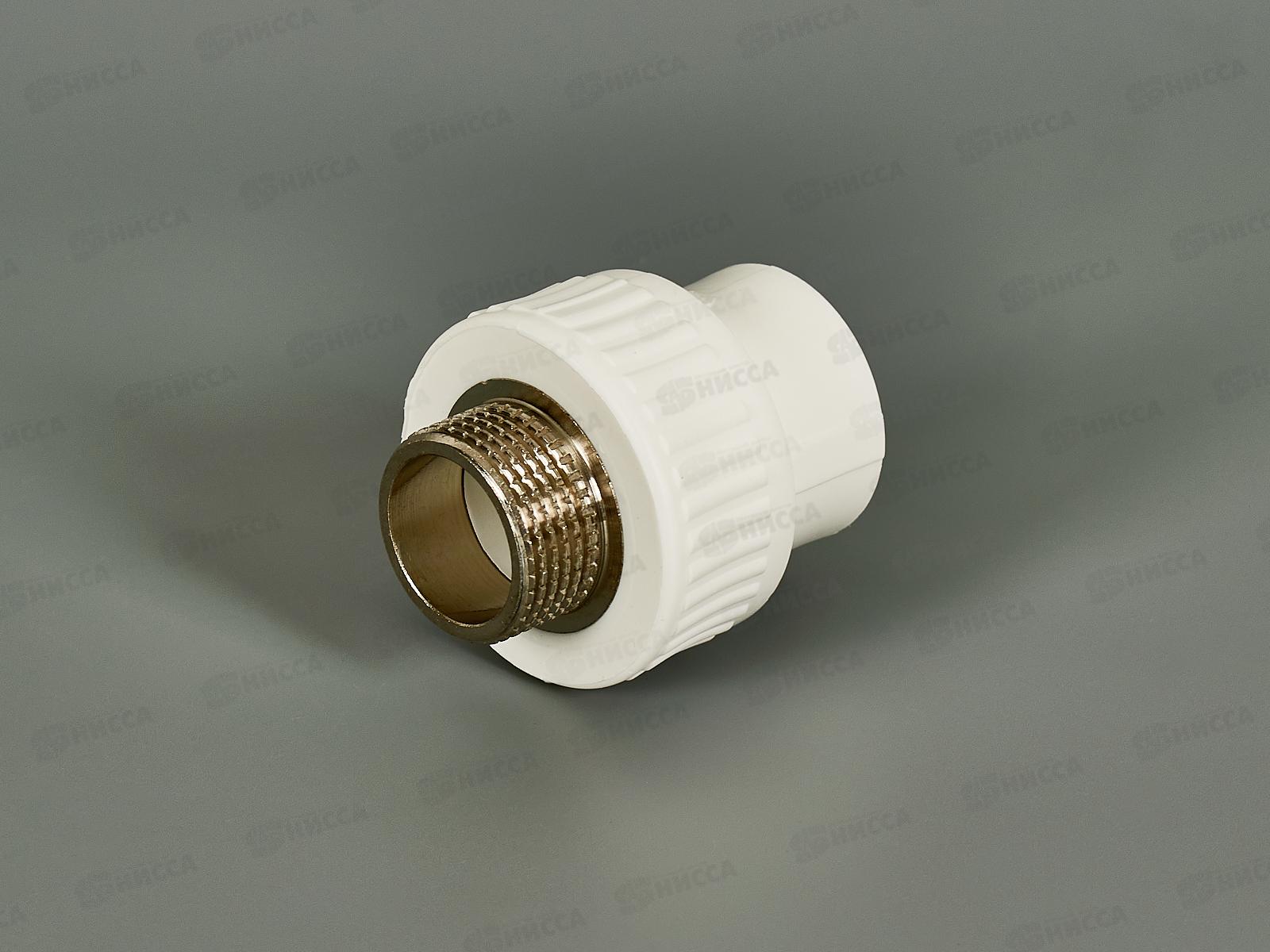 Муфта PP-R комбинированная наружняя резьба DN25*3/4 Aqualink, 03588 *10/100