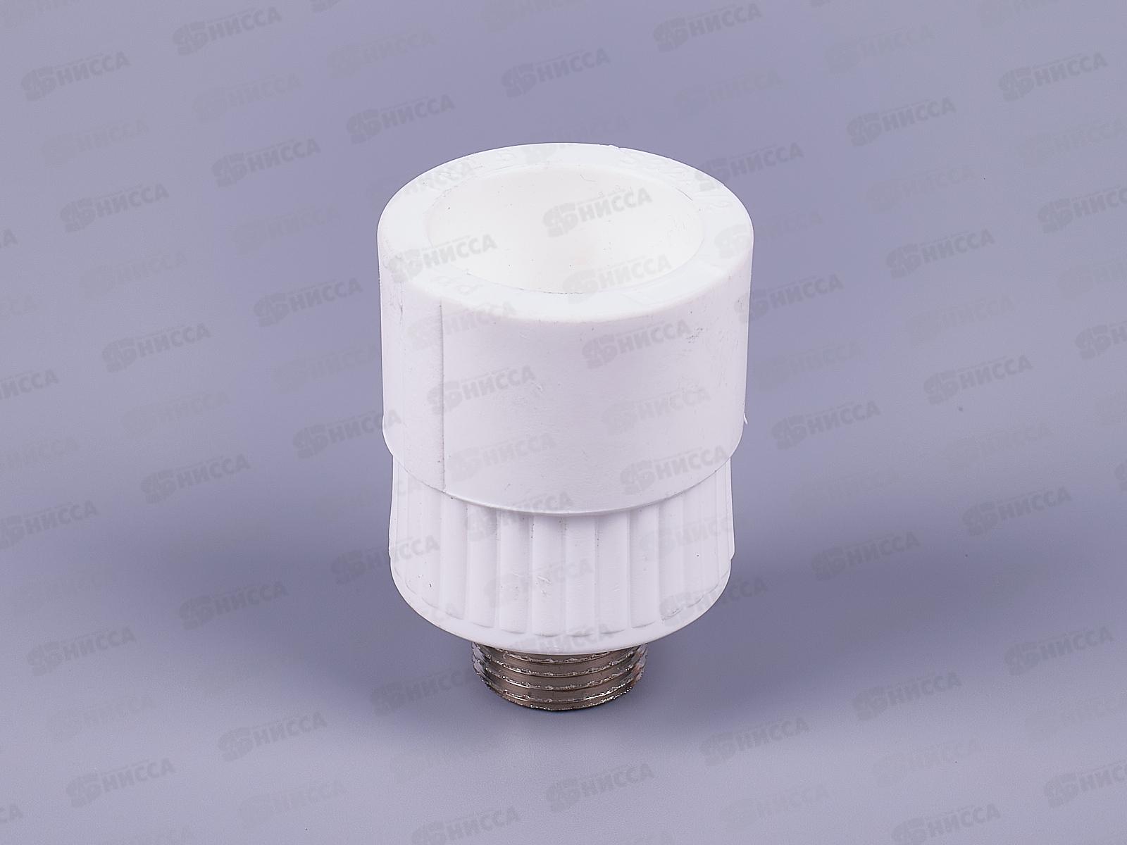 Муфта полипропилен комбинированная наружная резьба DN32*1/2 Aqualink, 03892 *10/100