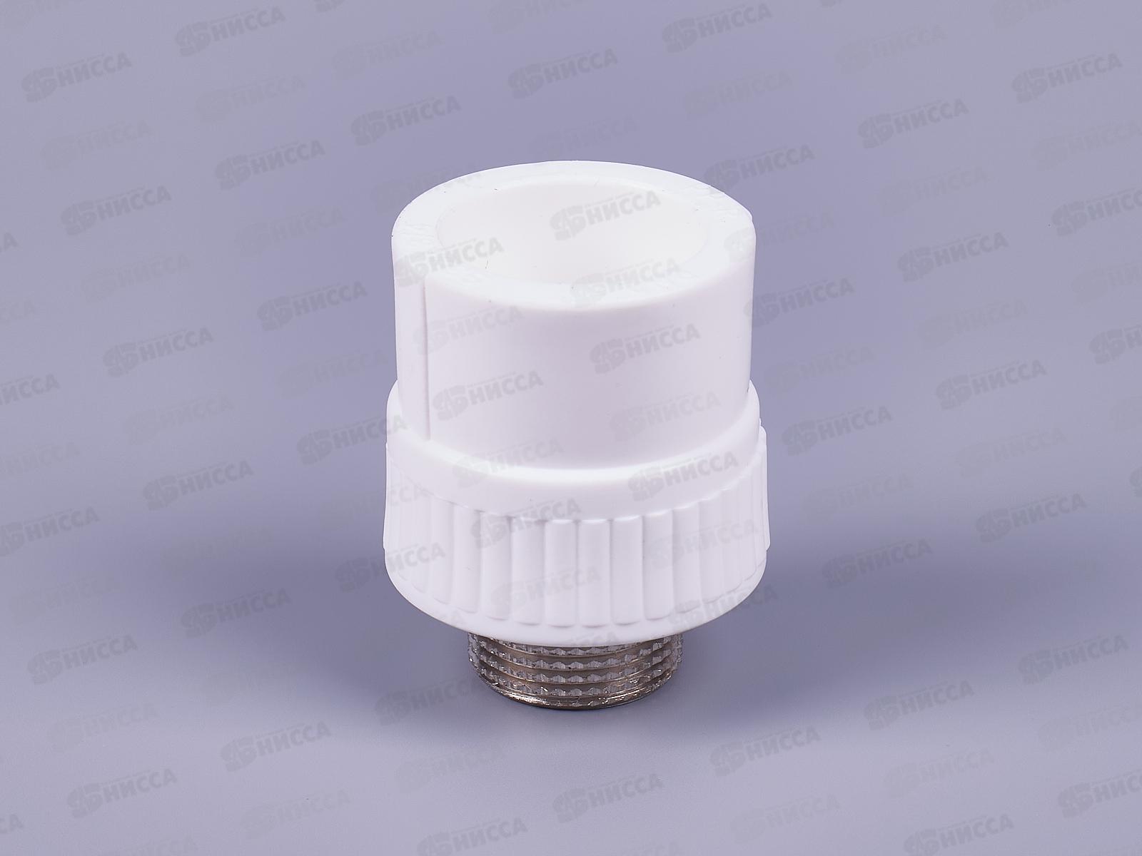 Муфта полипропилен комбинированная наружная резьба DN32*3/4 Aqualink, 03589 *20/100