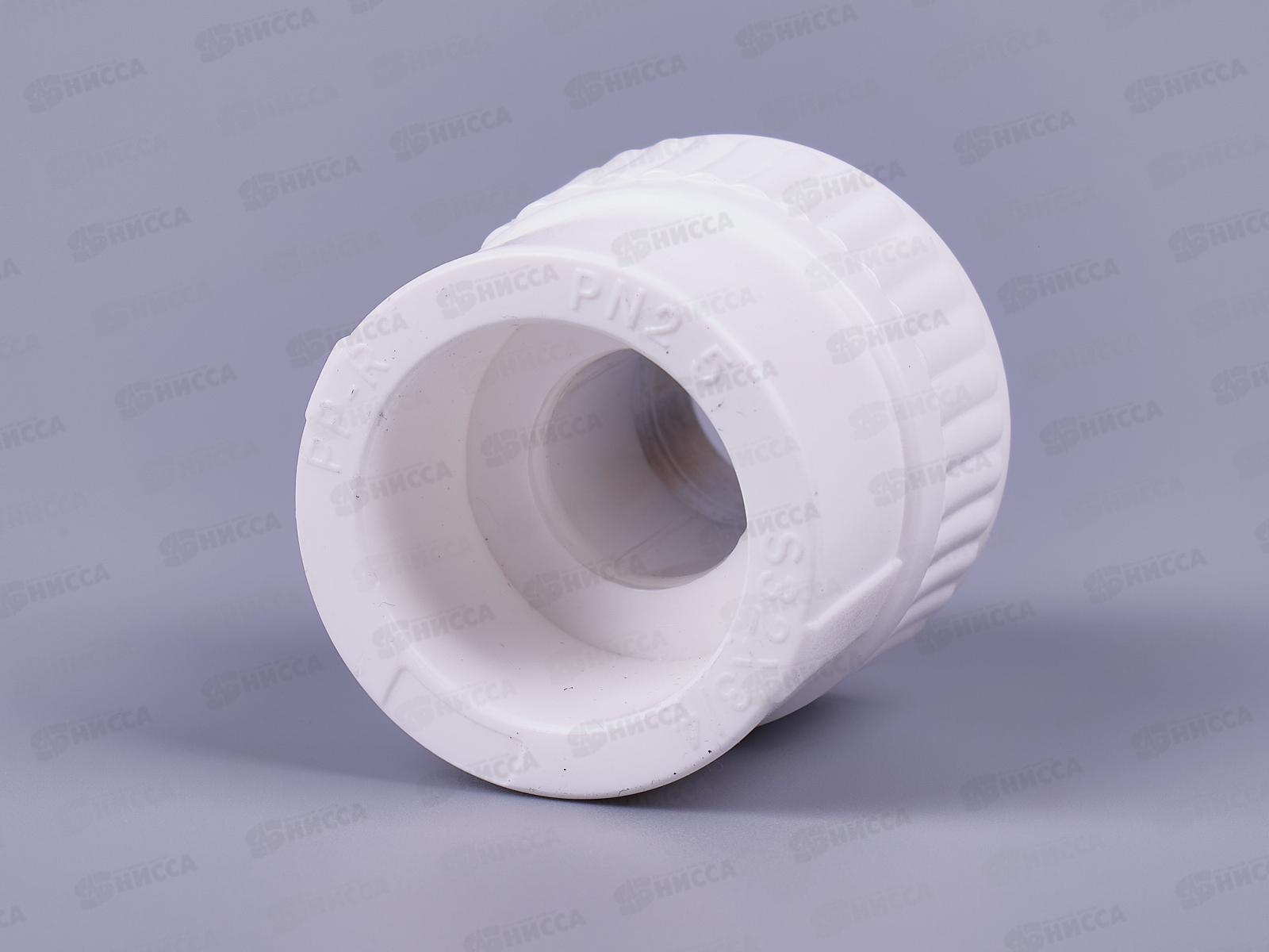 Муфта полипропилен комбинированная наружная резьба DN32*3/4 Aqualink, 03589 *20/100