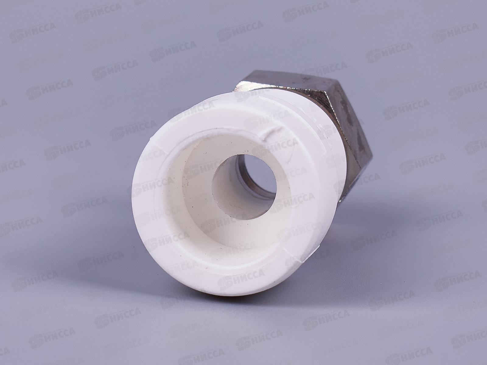 Муфта полипропилен комбинированная с накидной гайкой внутренняя резьба  DN20*1/2&quot Aqualink, 03603 *10/200