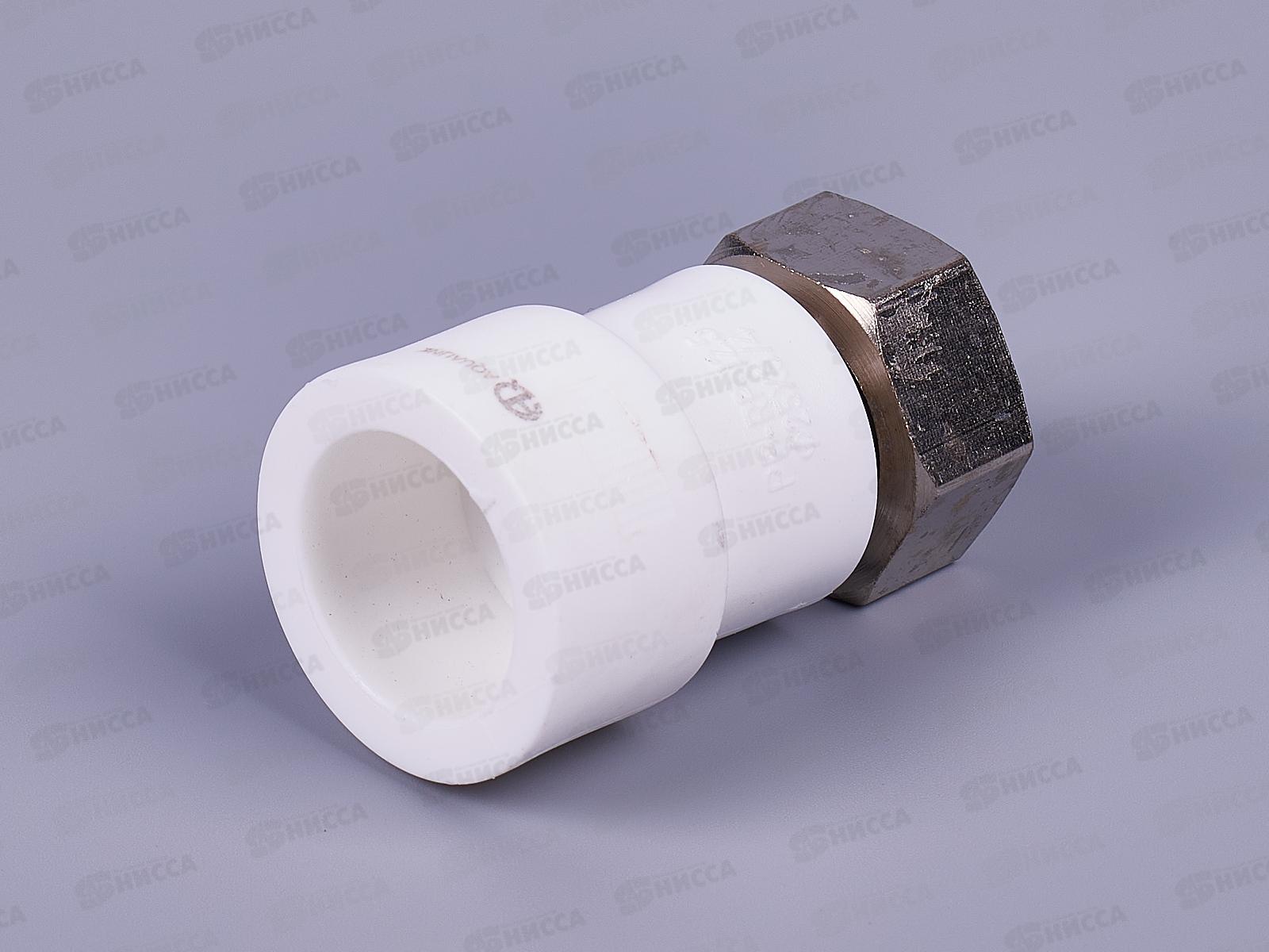 Муфта PP-R комбинированная с накидной гайкой внутренняя резьба DN25*3/4&quot Aqualink, 03605 *10/150