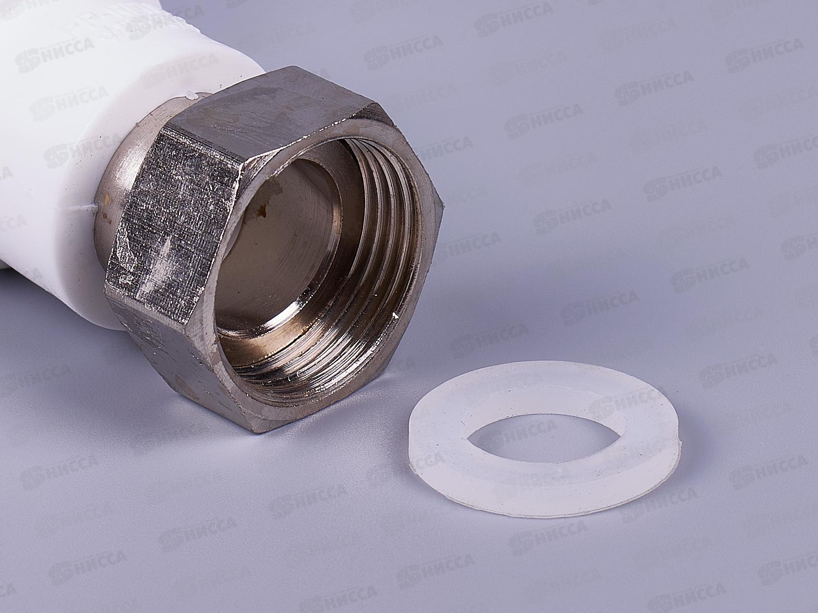 Муфта PP-R комбинированная с накидной гайкой внутренняя резьба DN25*3/4&quot Aqualink, 03605 *10/150