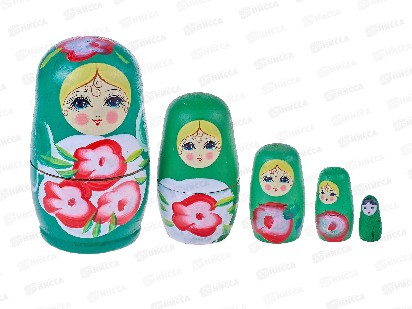 Матрешка дерево (5кукол) Расписные матрёшки №2, ИД-6047 *20