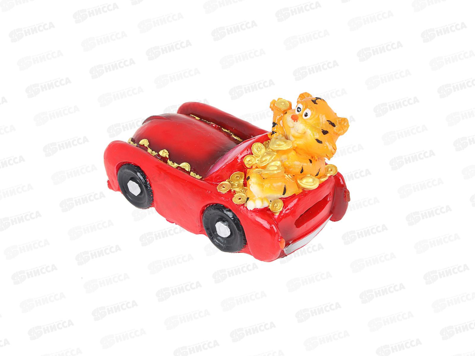 Копилка  &quotТигр в машине, 13-14х8см, 4 дизайна, 359-824  г