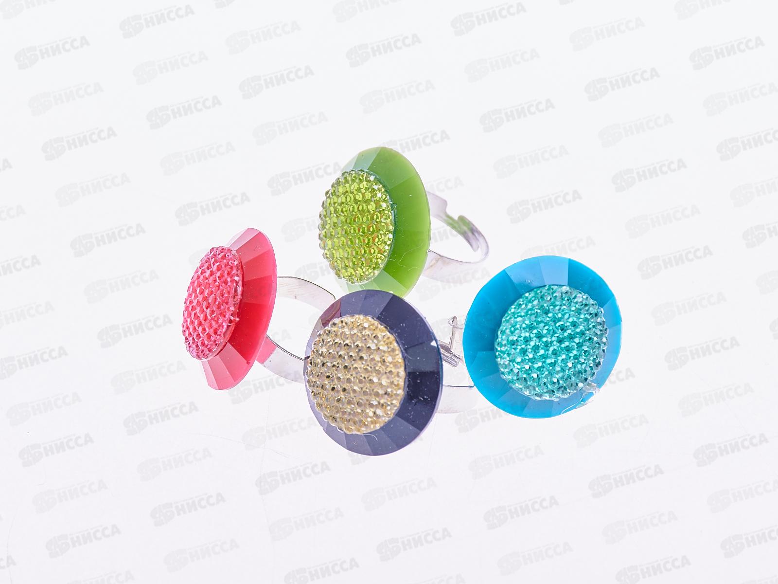 Кольцо металлическое/стразы 034396 *50  Б