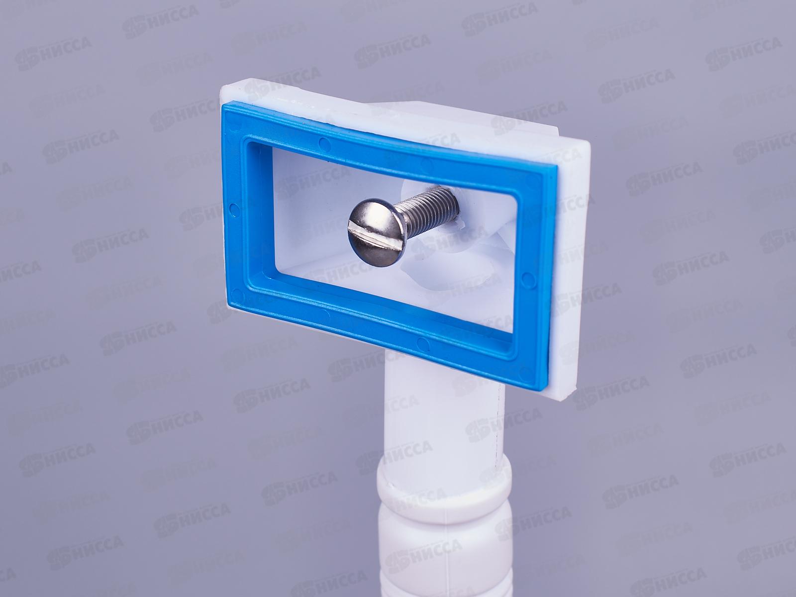 Сифон для мойки 3 1/2&quot х 40 с металлической решеткой, с прямоугольным переливом, 0145 *29