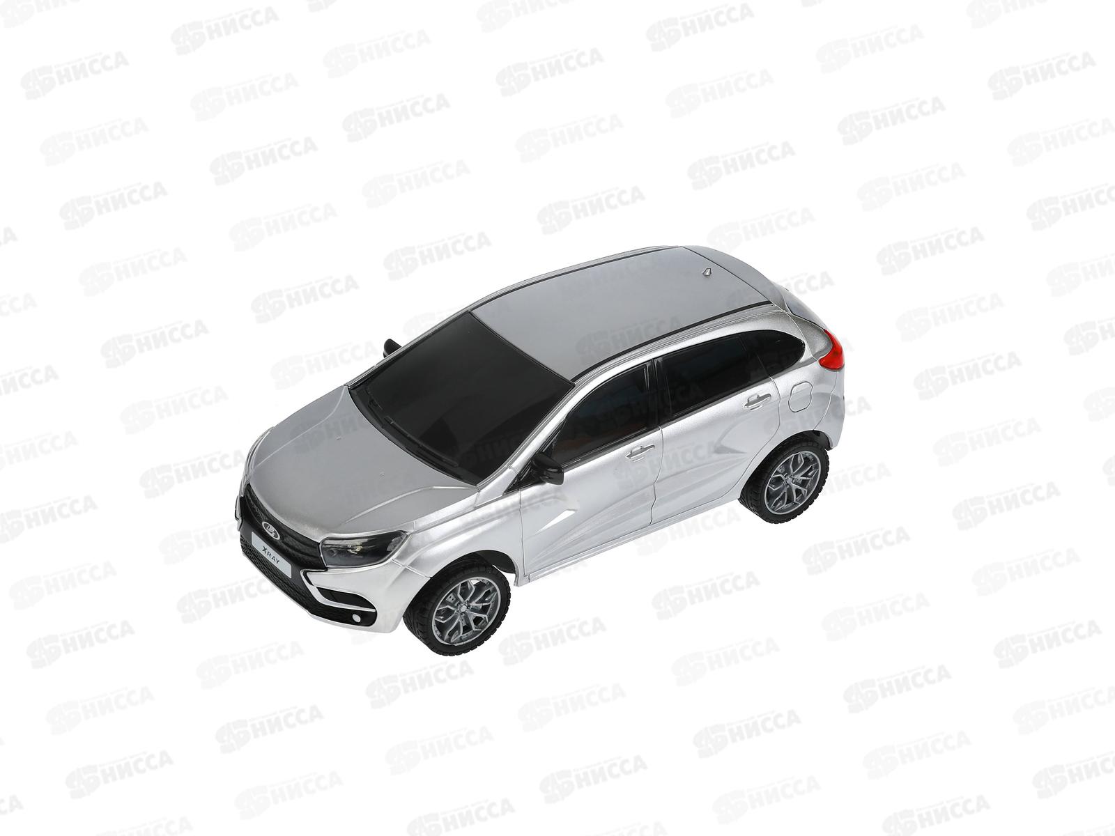 Машина радиоуправляемая LADA XRAY 18см, светящаяся, серебро. Технопарк 18L-GY, 316343