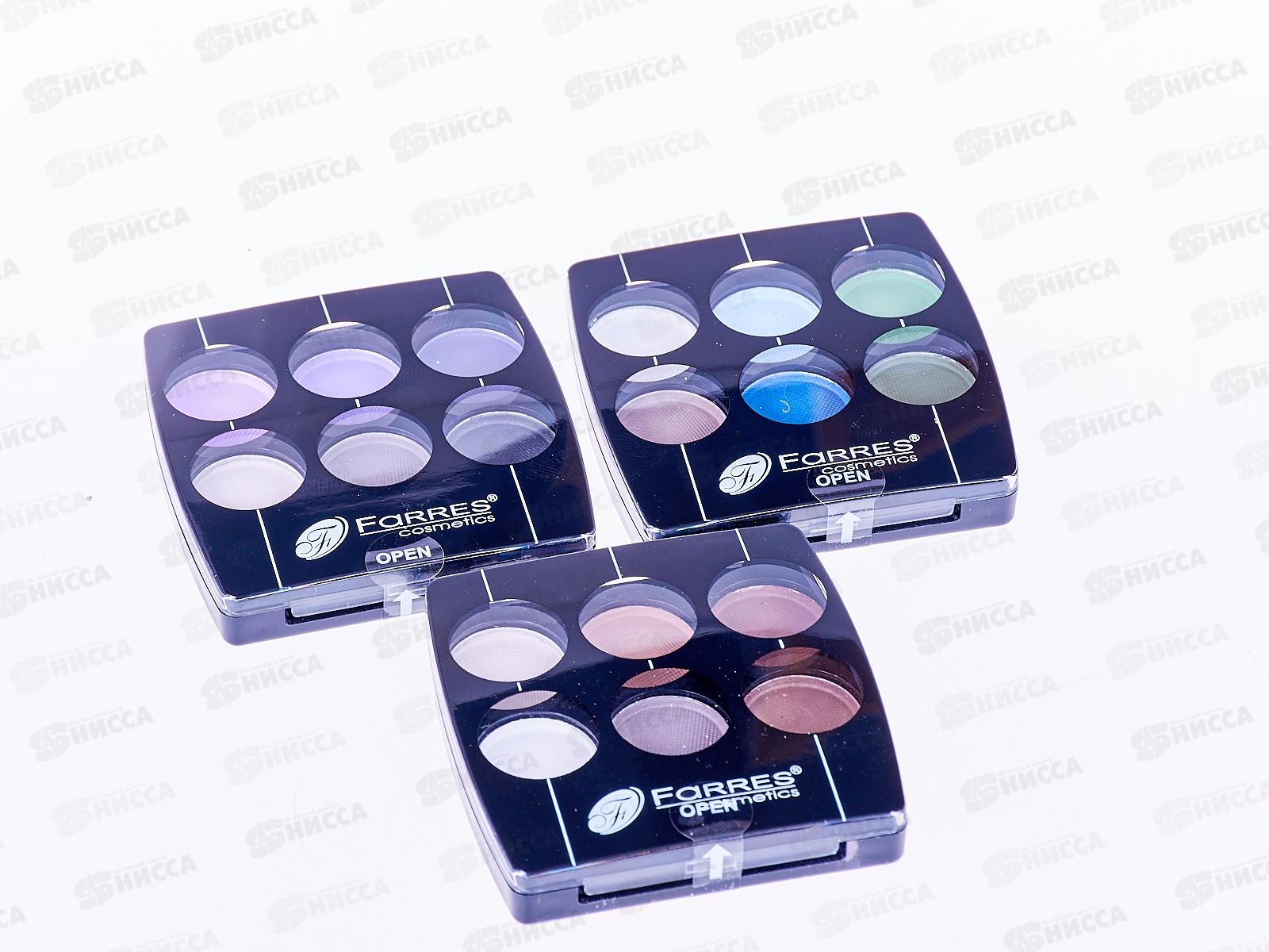 Farres Тени для век 1012A 6цвета матовые *12