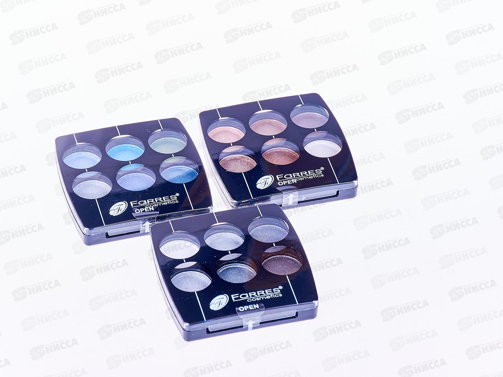 Farres Тени для век 1012B 6цвета перламутровые *12