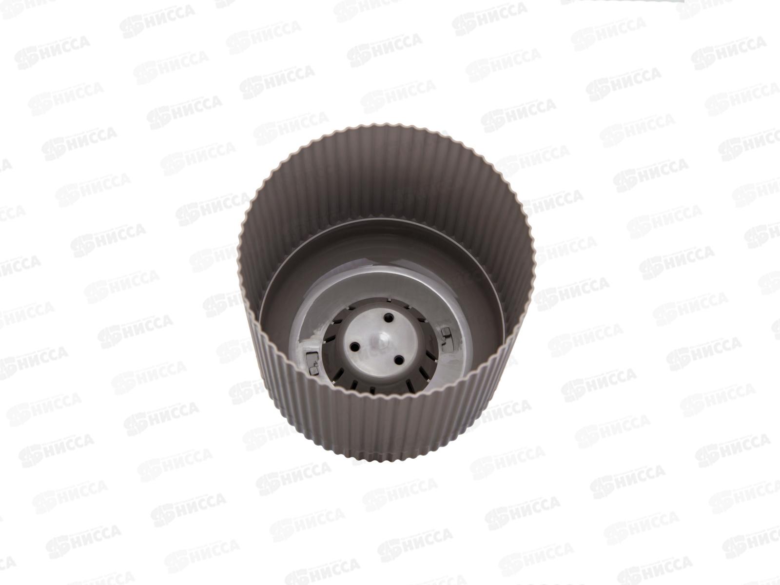 Кашпо ВЕЛЬВЕТ D160мм 2,5л с пристегнутым поддоном Французский серый М3181 *16