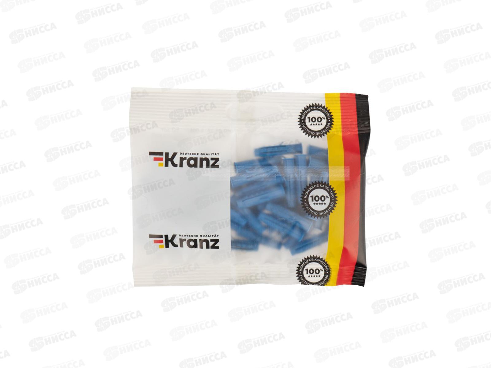 Дюбель распорный 6х30 синий KRANZ, пакет 50шт, KR-01-3618-005 *20