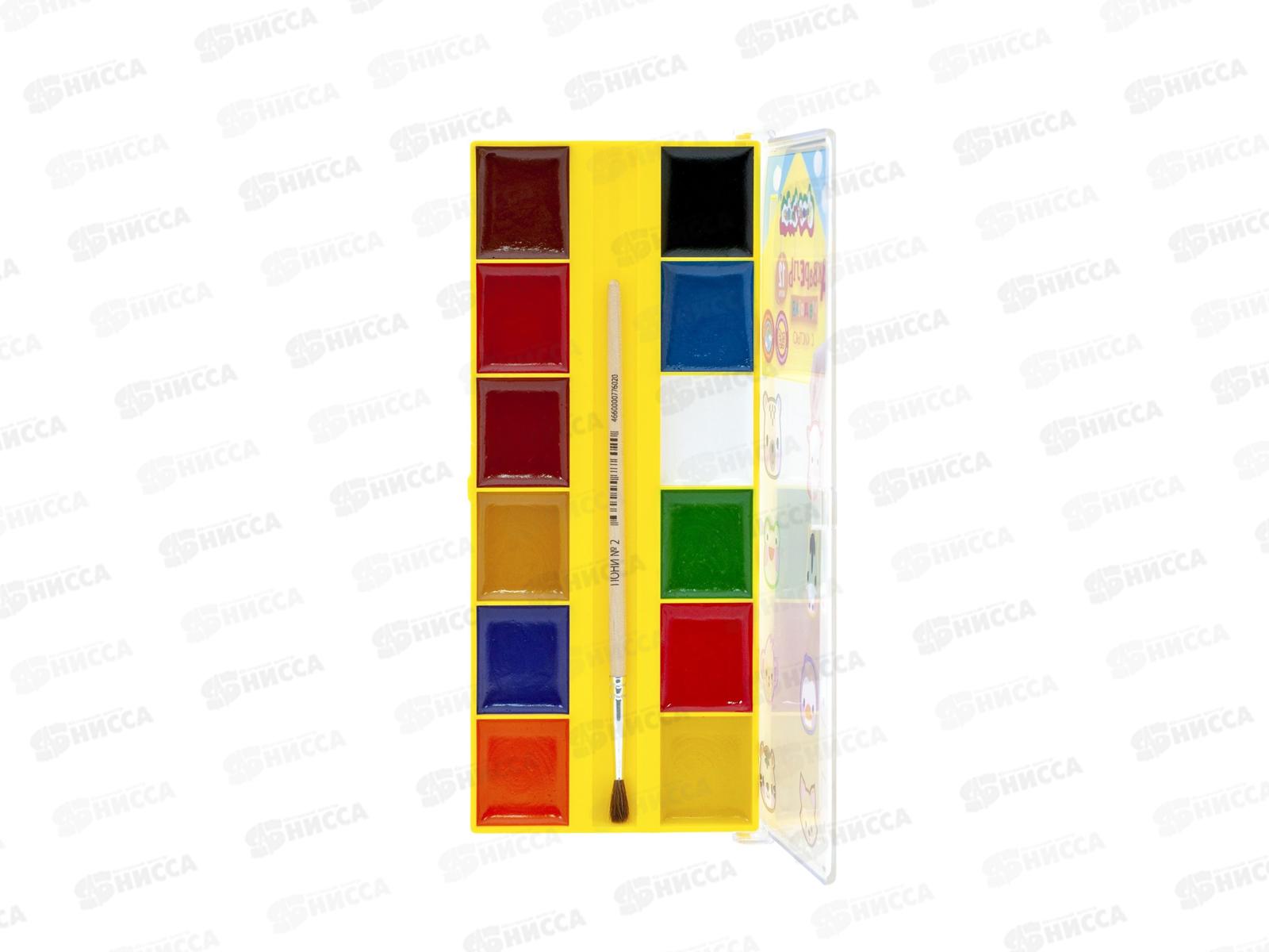 Акварель Каляка-Маляка 12цв с/к п/у , АМККМ12КД *16