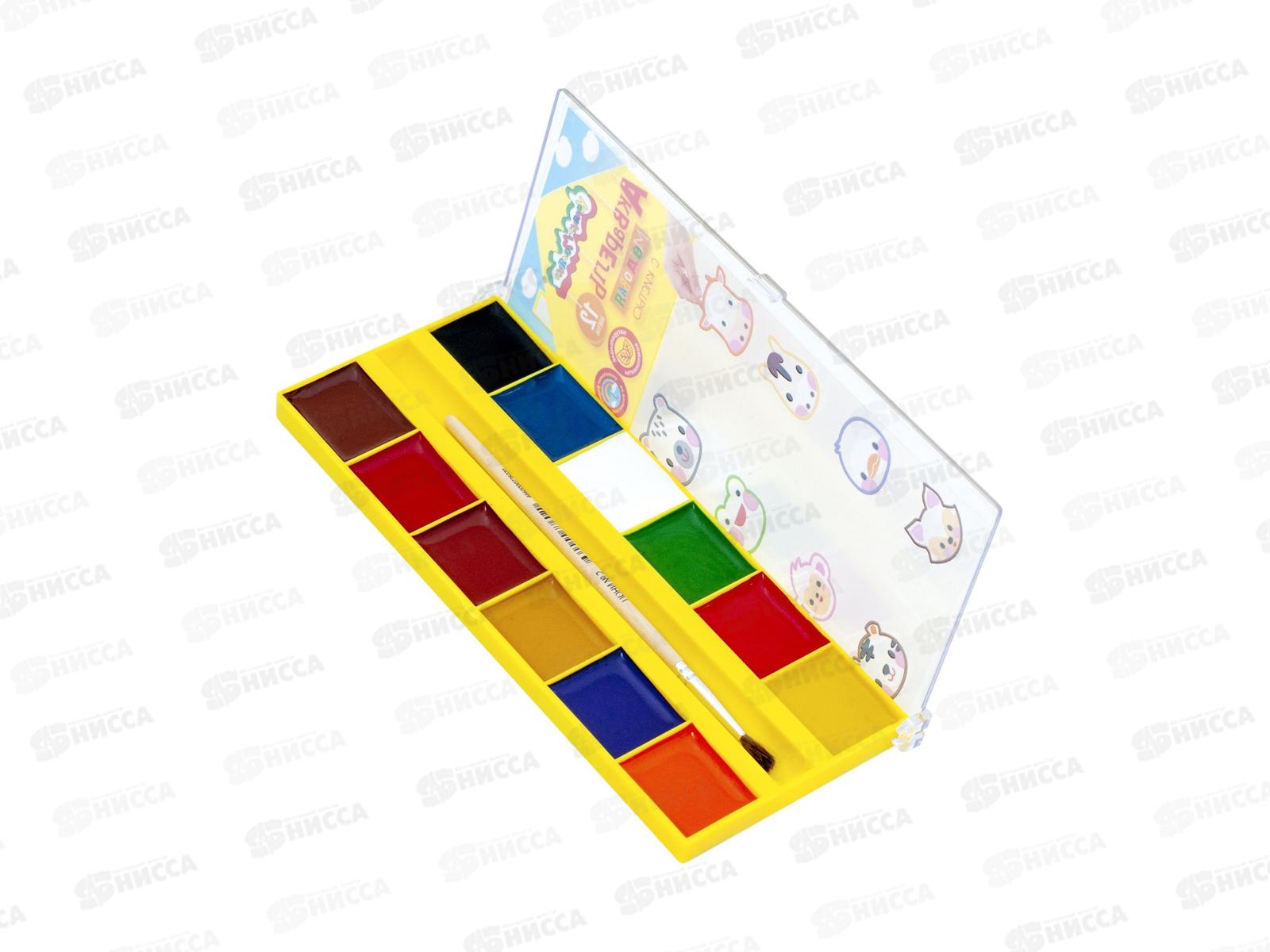 Акварель Каляка-Маляка 12цв с/к п/у , АМККМ12КД *16