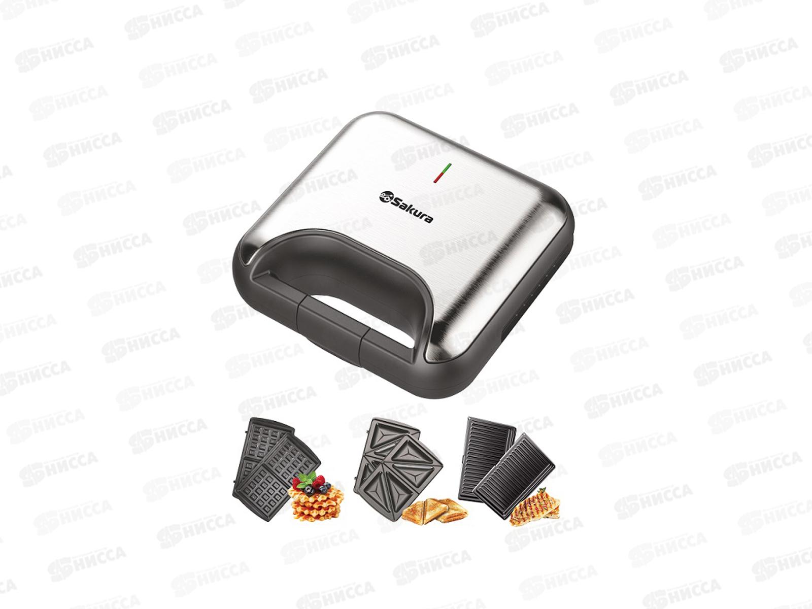 Мультигриль SA-7423 3в1 800Вт