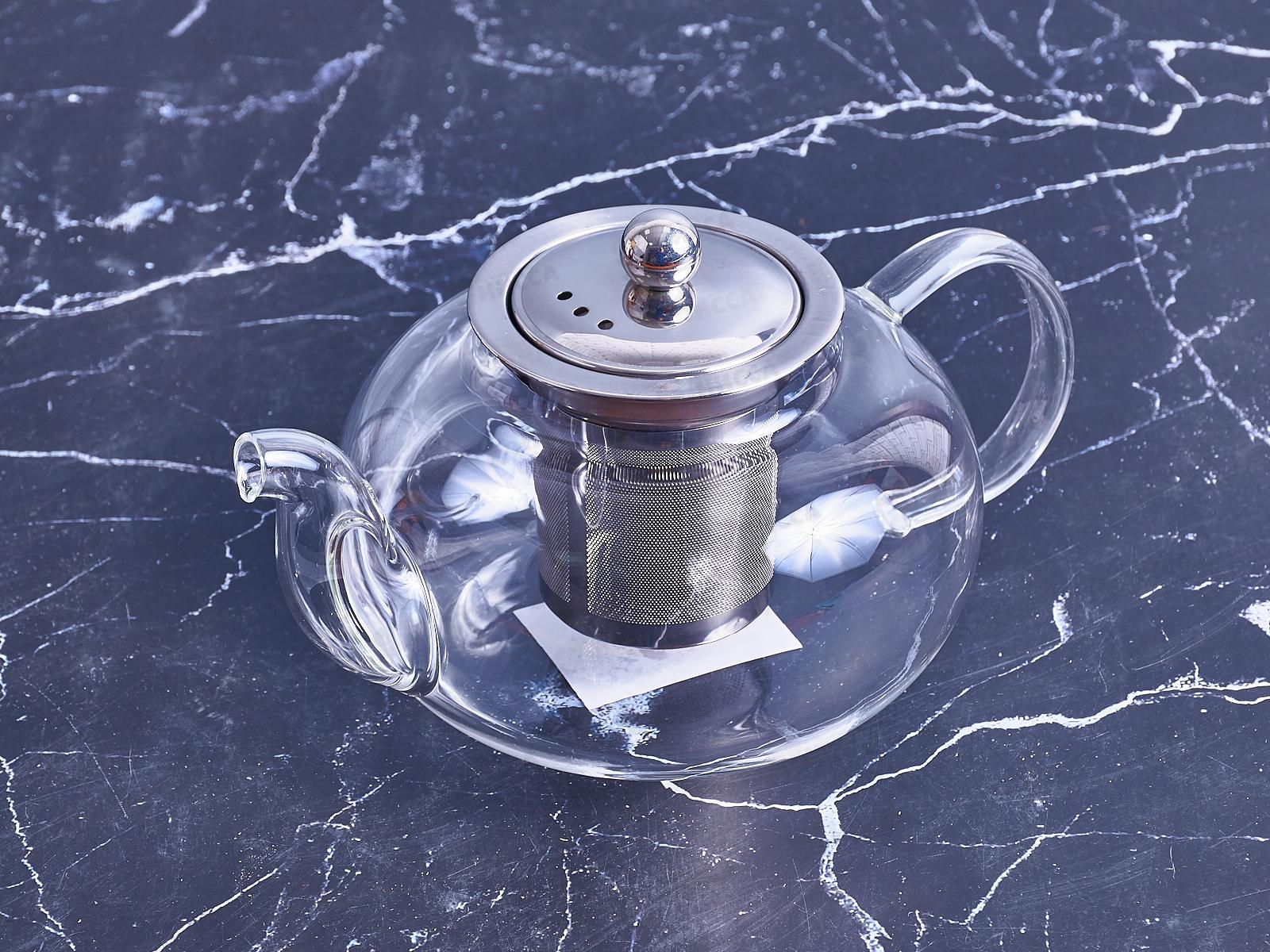 Чайник стекло 800мл в подарочной упаковке HB13