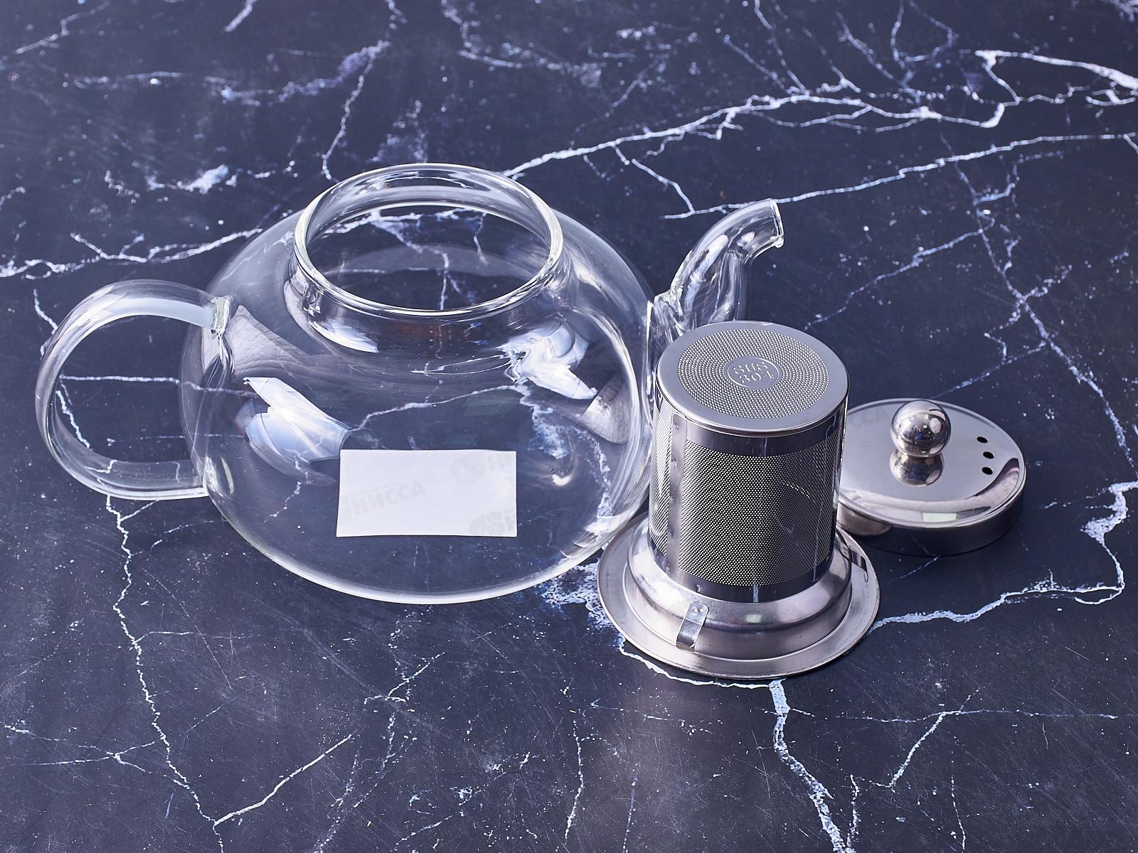 Чайник стекло 800мл в подарочной упаковке HB13