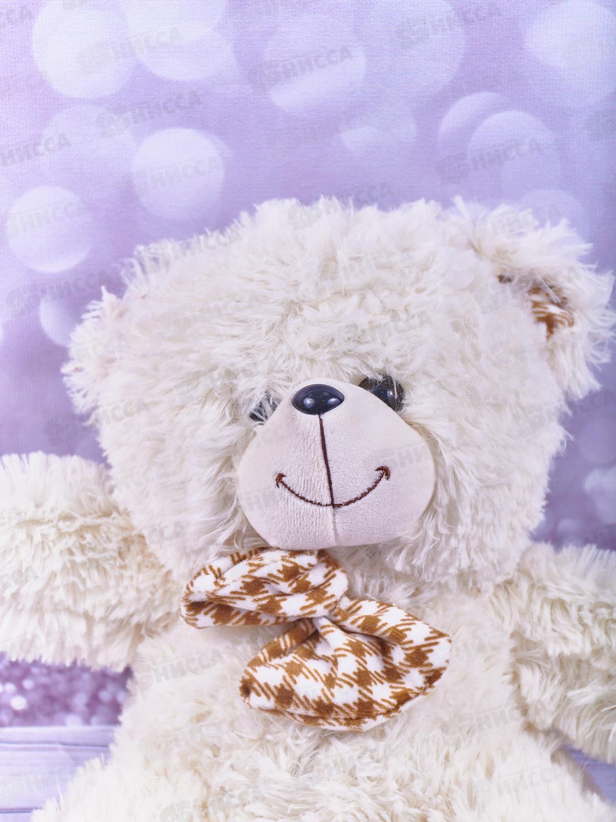 Медведь Тоффи 35см, белый,  Мила