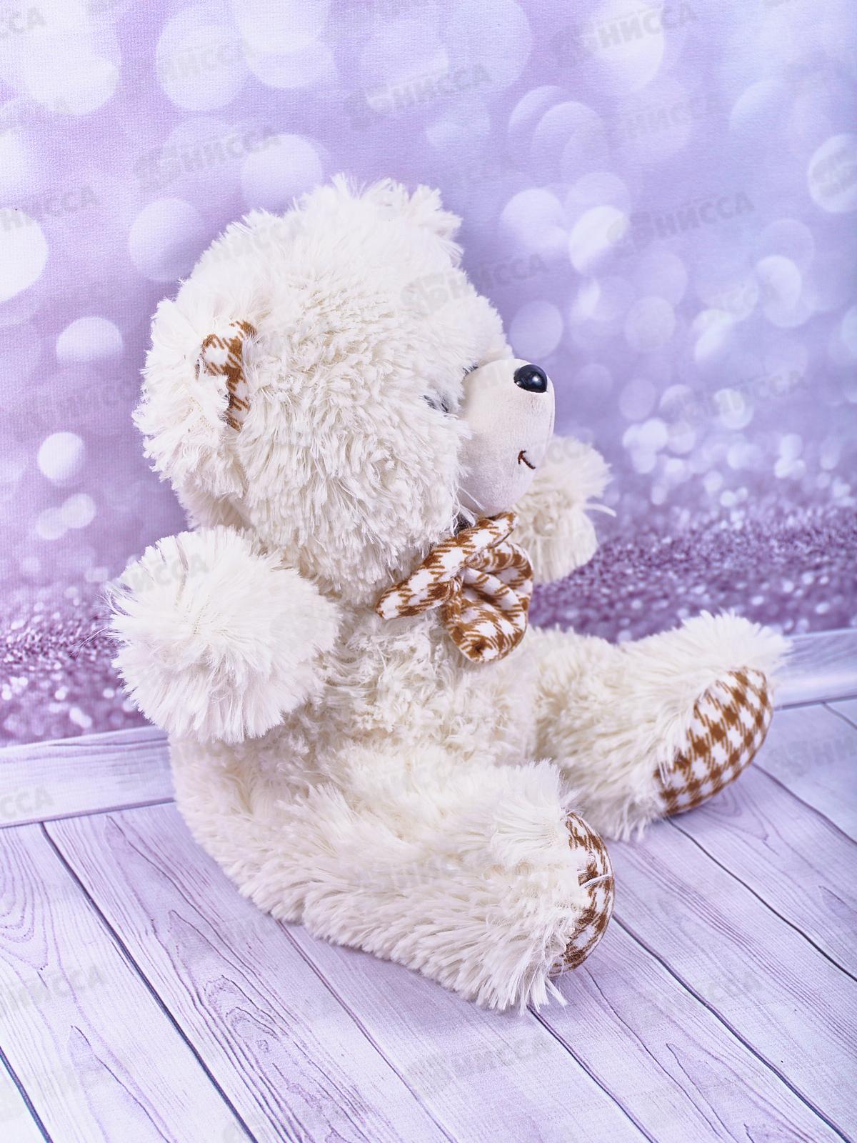 Медведь Тоффи 35см, белый,  Мила