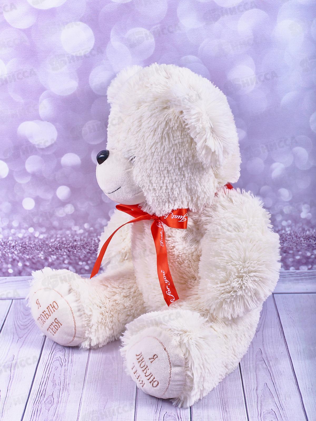 Медведь Гриня 50см, МГ-50, белый,  Мила