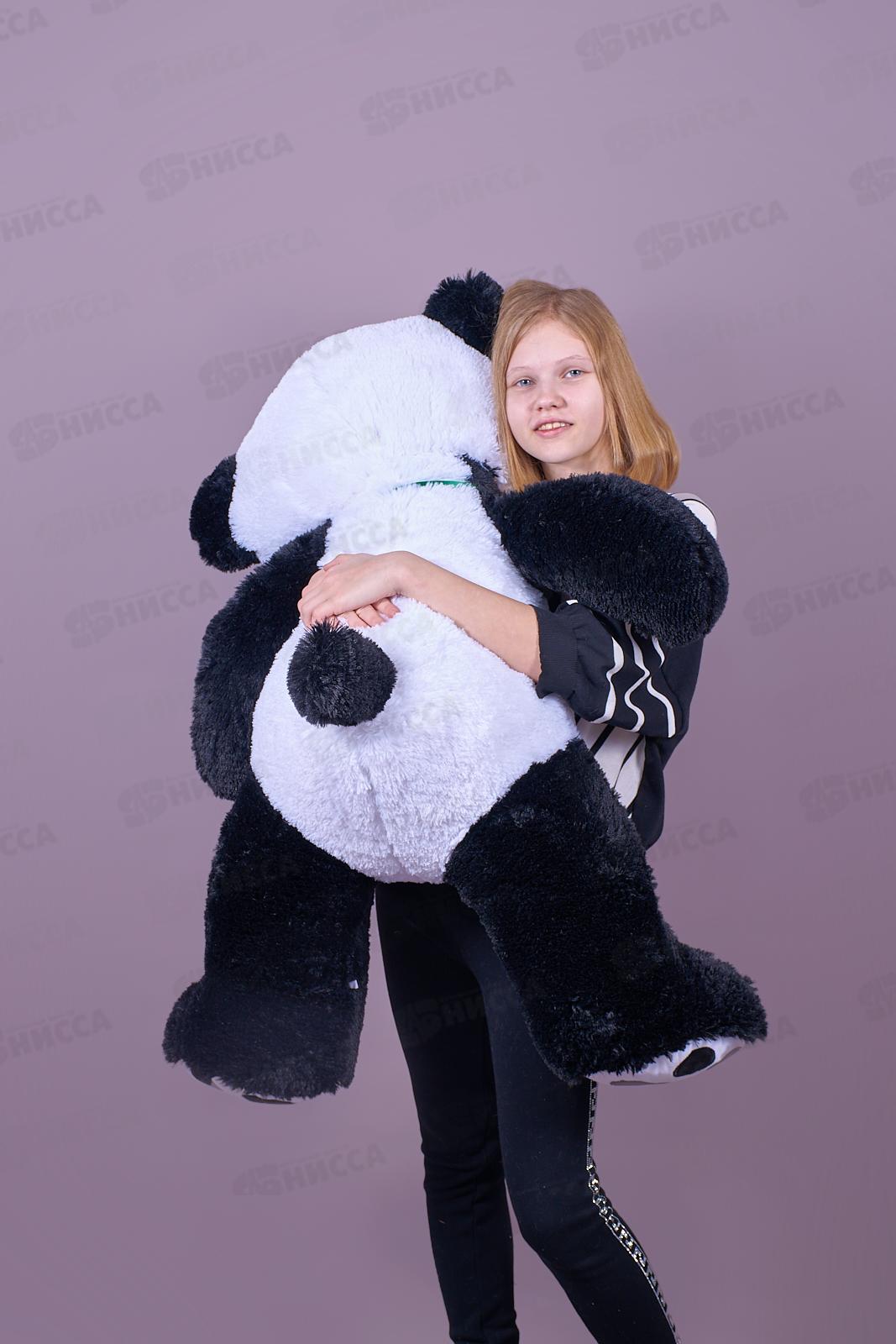 Панда Чика 70см, черно-белый, с лентой, ПЧ-100  Мила