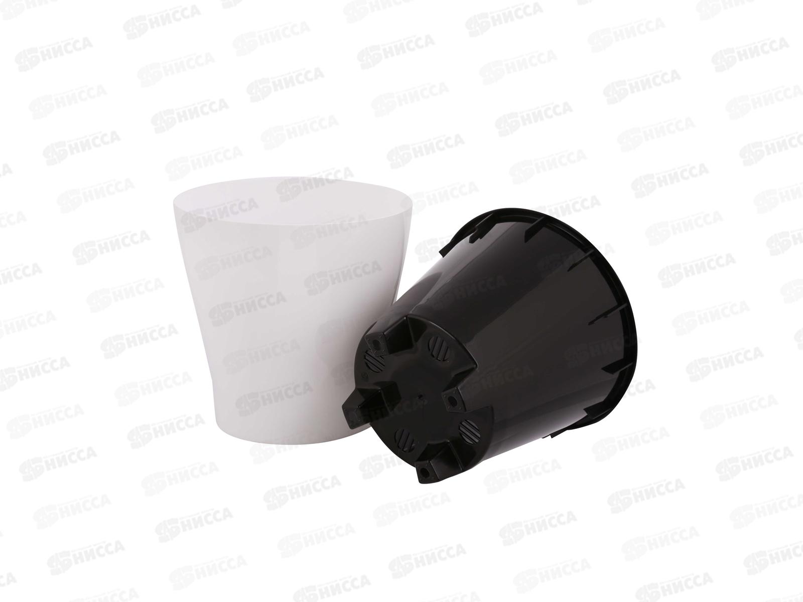 Горшок цветочный &quotЛея&quot 2,2л двойной (белый) *20 М7928