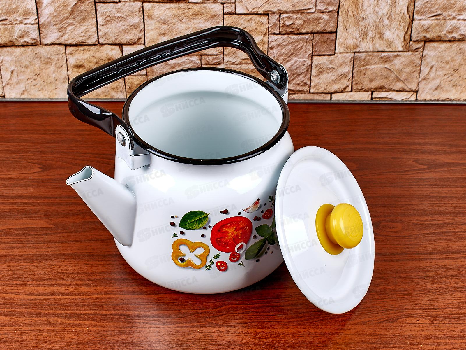 Чайник 2,3л Каприче, белый с пластмассовой кнопкой С2714.3*118