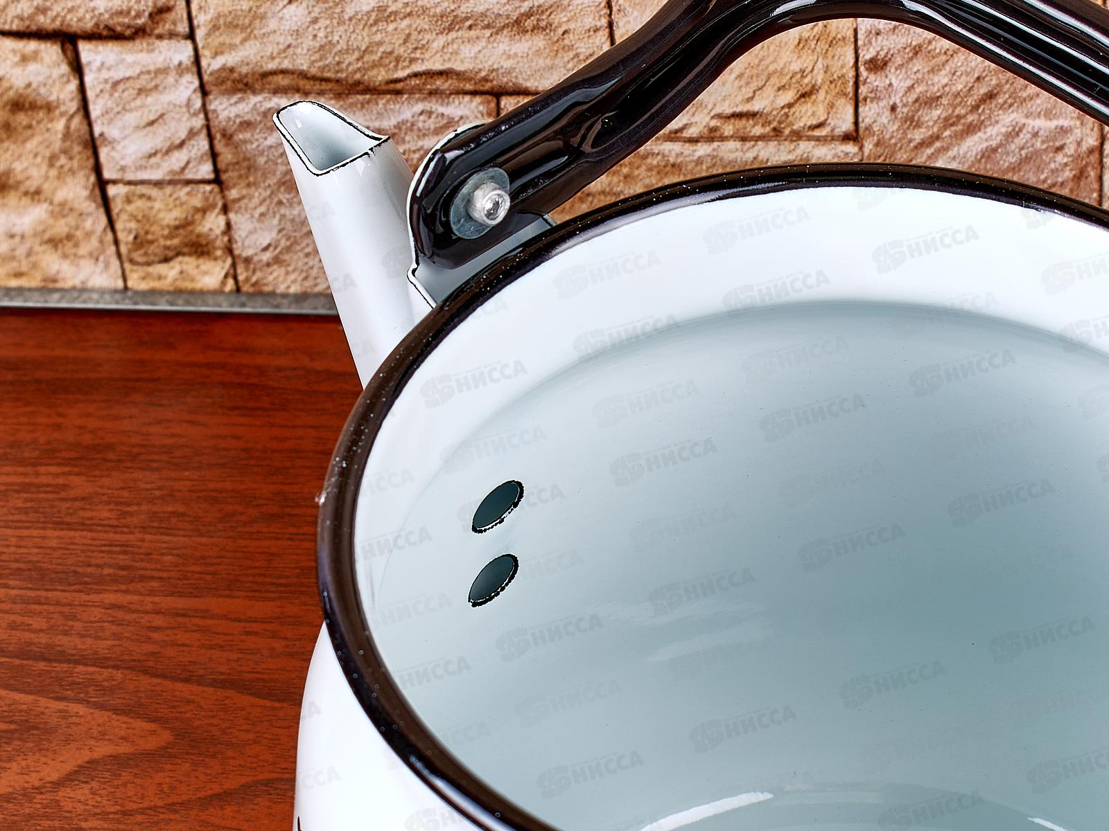 Чайник 3,5л Каприче, белый с кнопкой С2716.3*118