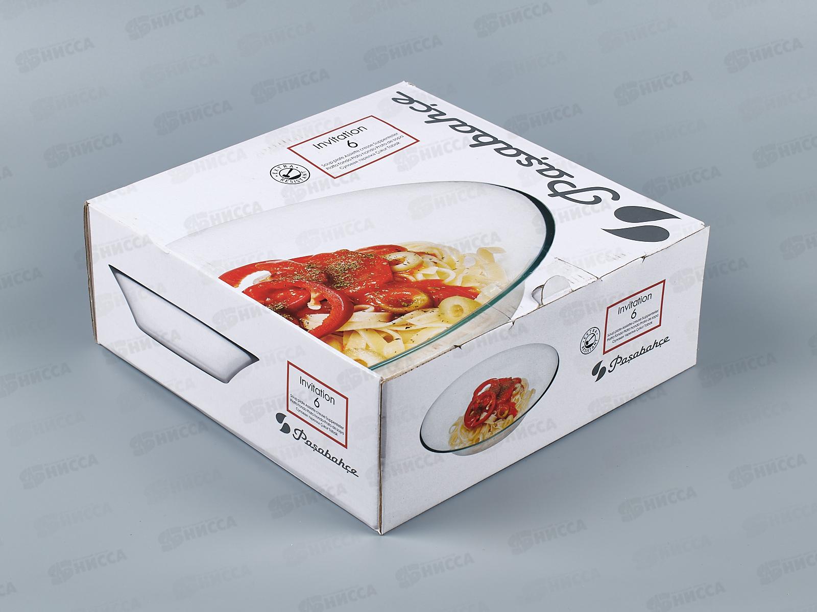 Набор тарелок Инвитейшн 220мм 6шт закаленная 10335 *4