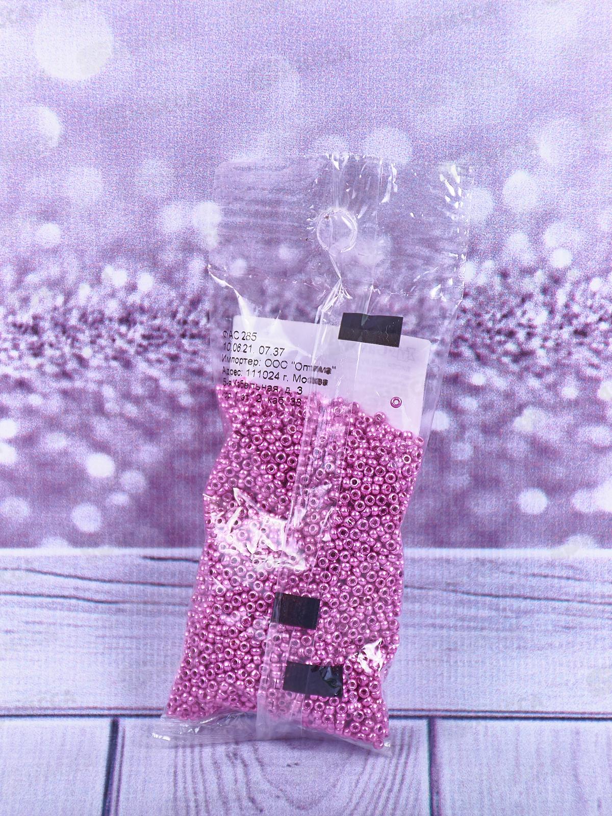 Бисер &quotGAMMA&quot F650 10/0 круг., 50г, лиловый/металл., 2.3мм, 18325