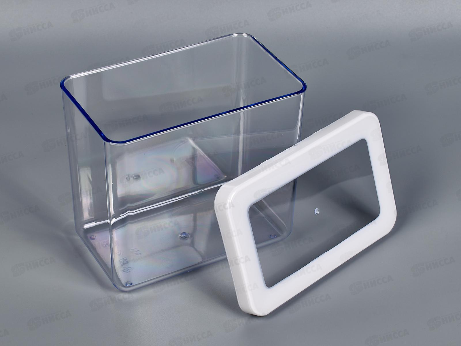 Емкость для сыпучих продуктов 1,7л СТЕП Белый М1297 *10