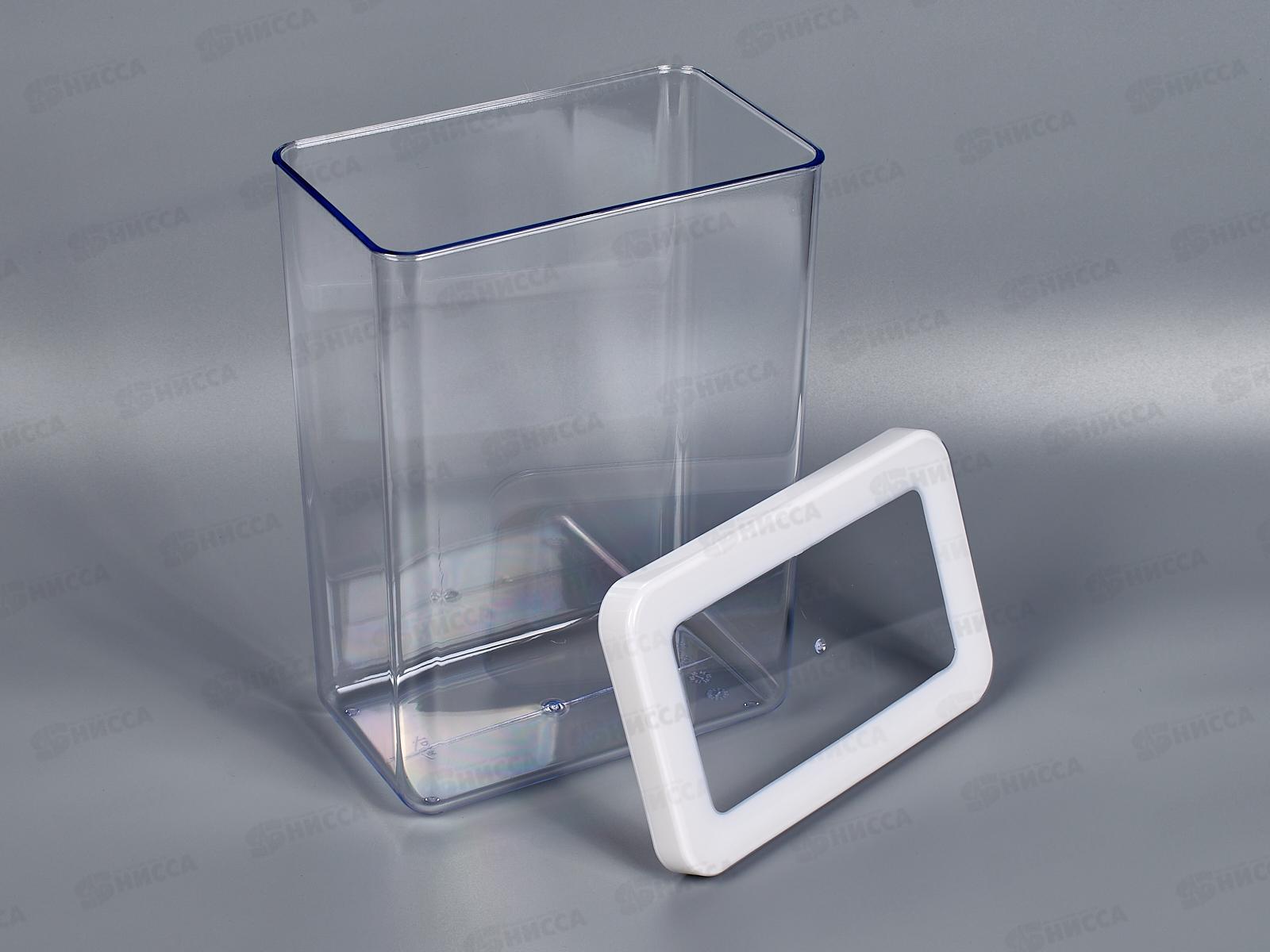 Емкость для сыпучих продуктов 2,5л СТЕП Белый М1298 *12