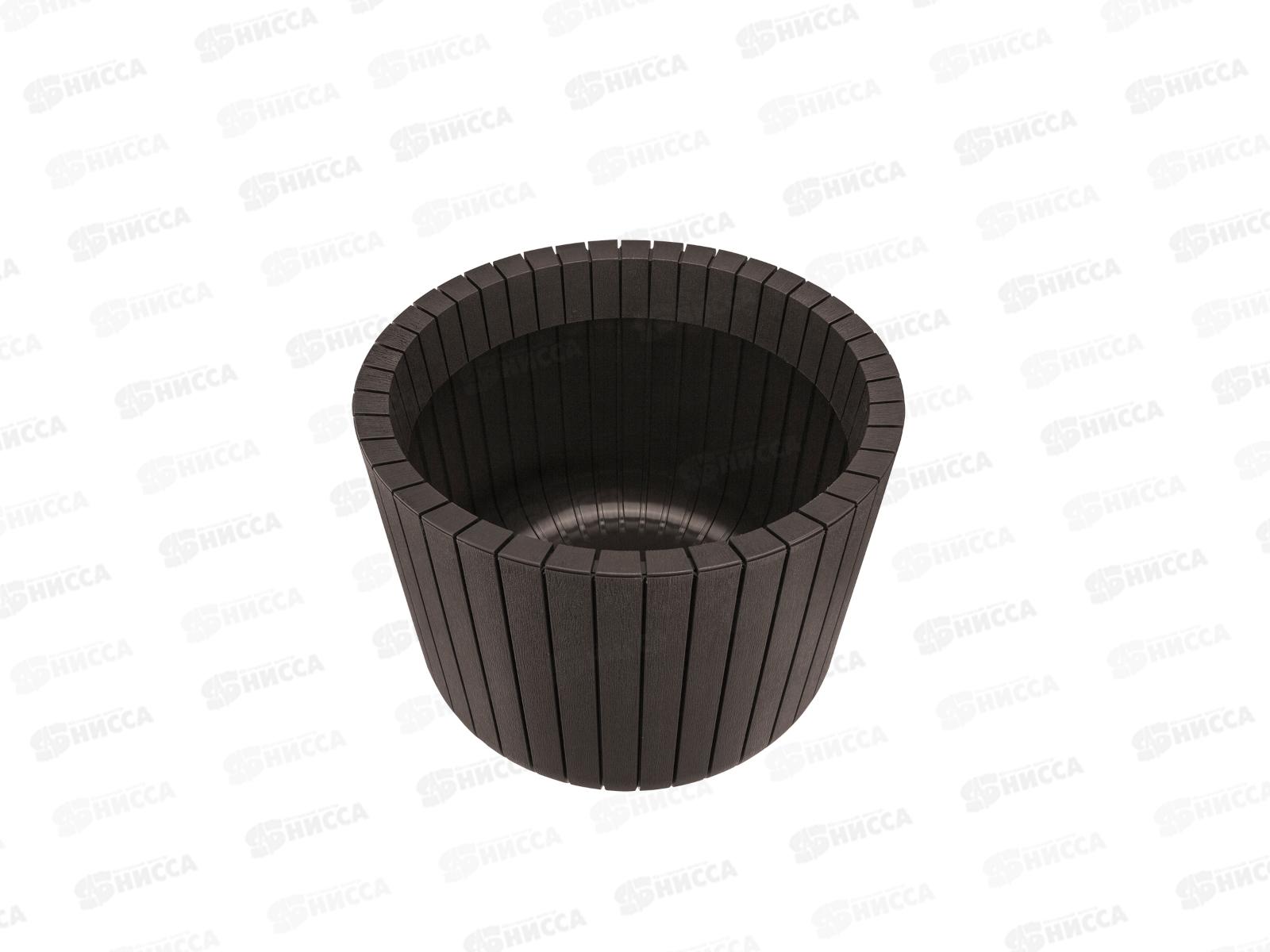 Кашпо  ШАТО D380мм 29л Коричневый ротанг М3040 *1