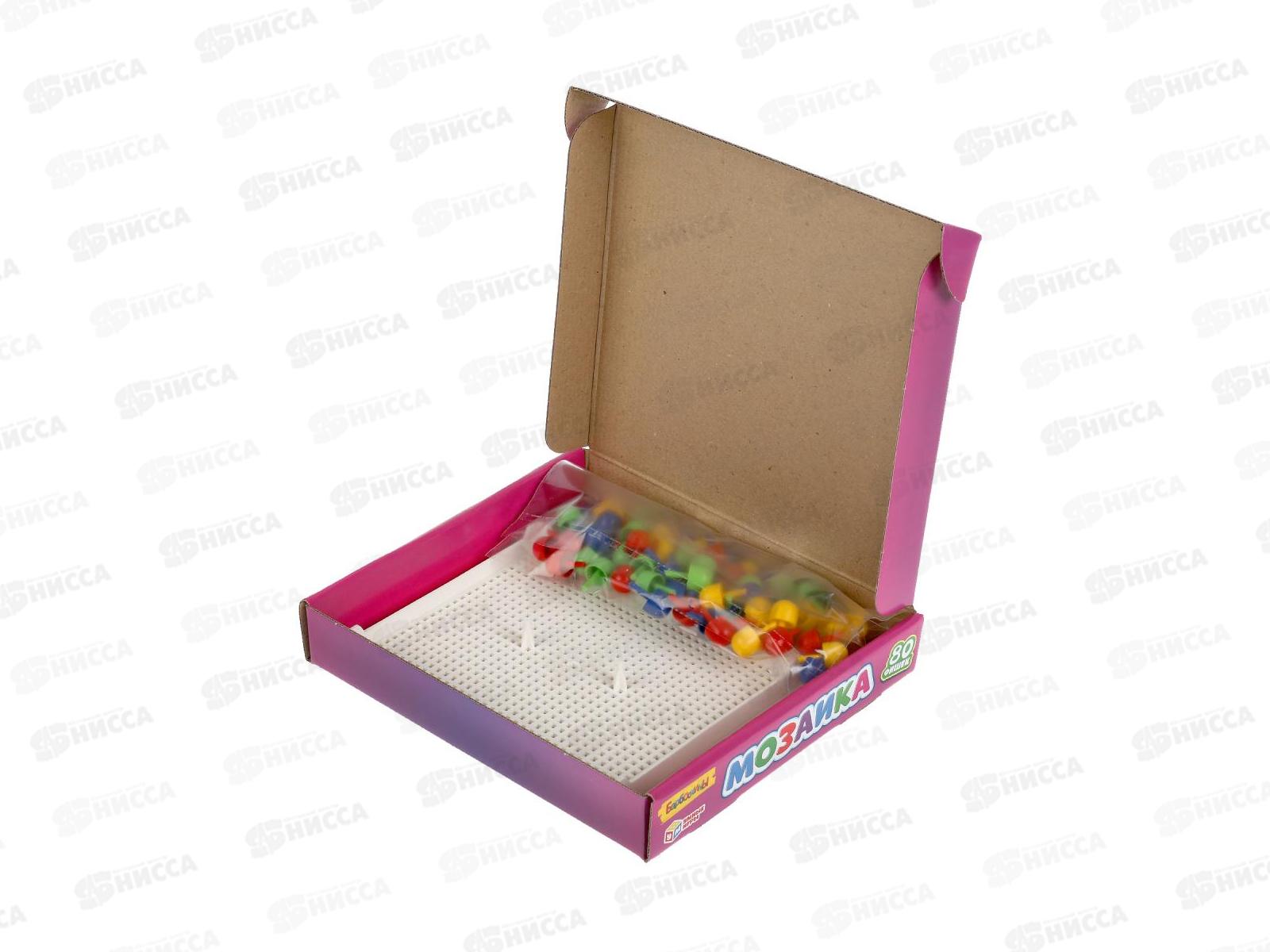 Мозаика пластиковая. 80 фишек, 195х155мм, Барбоскины, 25343 *18