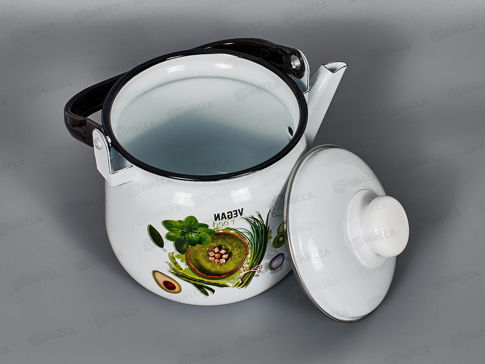 Чайник 2,5л с рисунком 01-2711/4 Веган *4