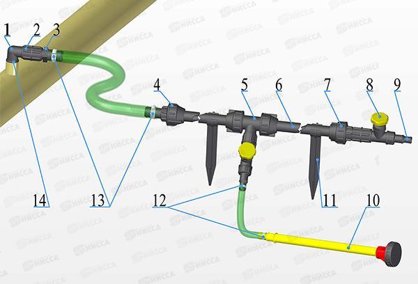 Дачный водопроводный комплект, ДВК-25С