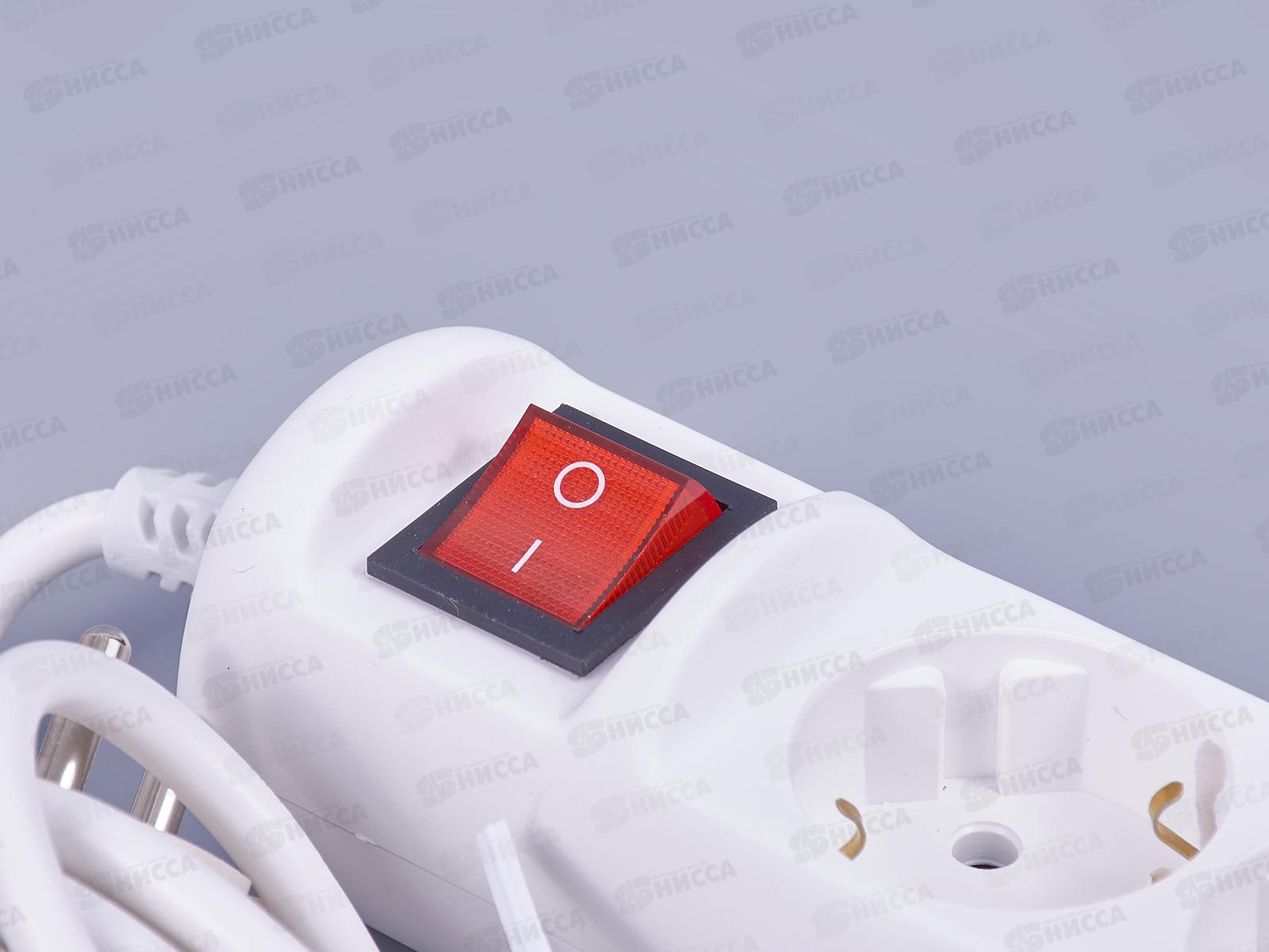 Удлинитель электрический ЭРА UX-3es-3m с заземлением с выключателем 3 розетки, 3 м ПВС 3x0,75мм2 10А   *5/20