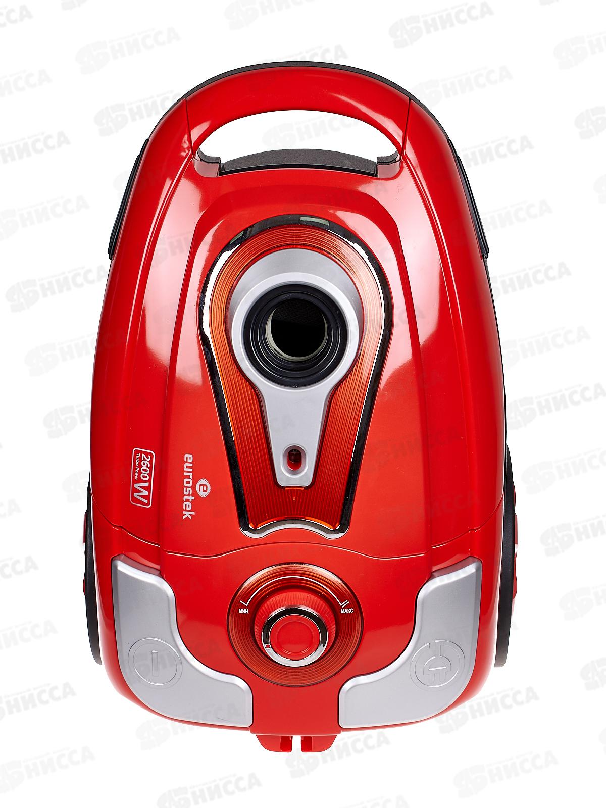 Пылесос Eurostek EVC-3514 (мешок 2600Вт красный) ЕГ