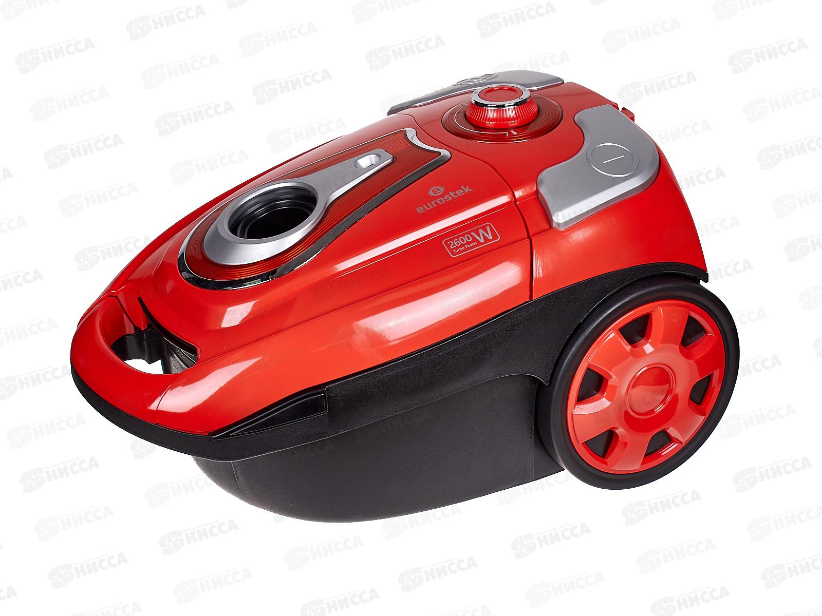 Пылесос Eurostek EVC-3514 (мешок 2600Вт красный) ЕГ