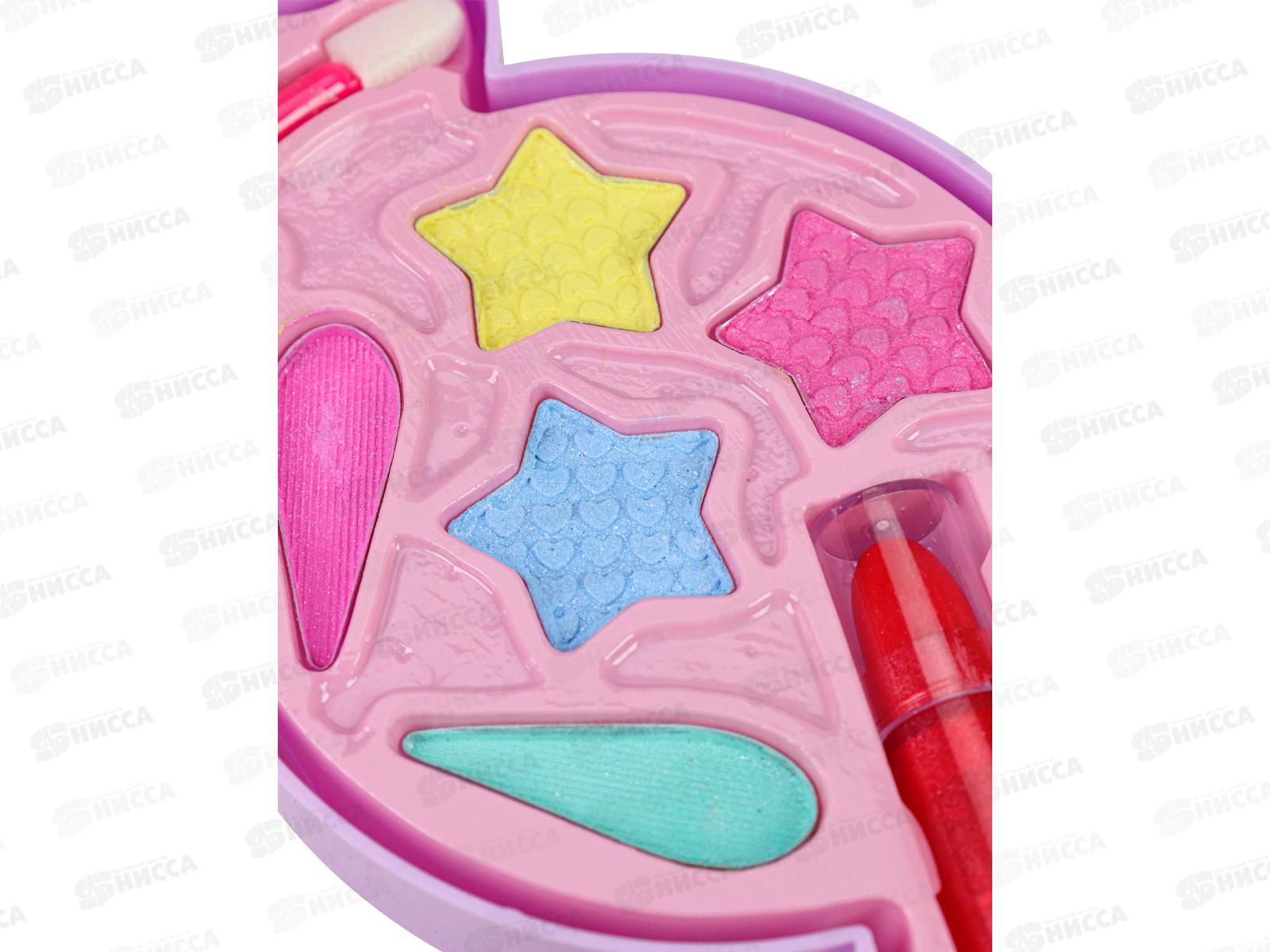 Набор детской косметики &quotКонфетка 1&quot КС-1899(помада, тени, апплик.)*72