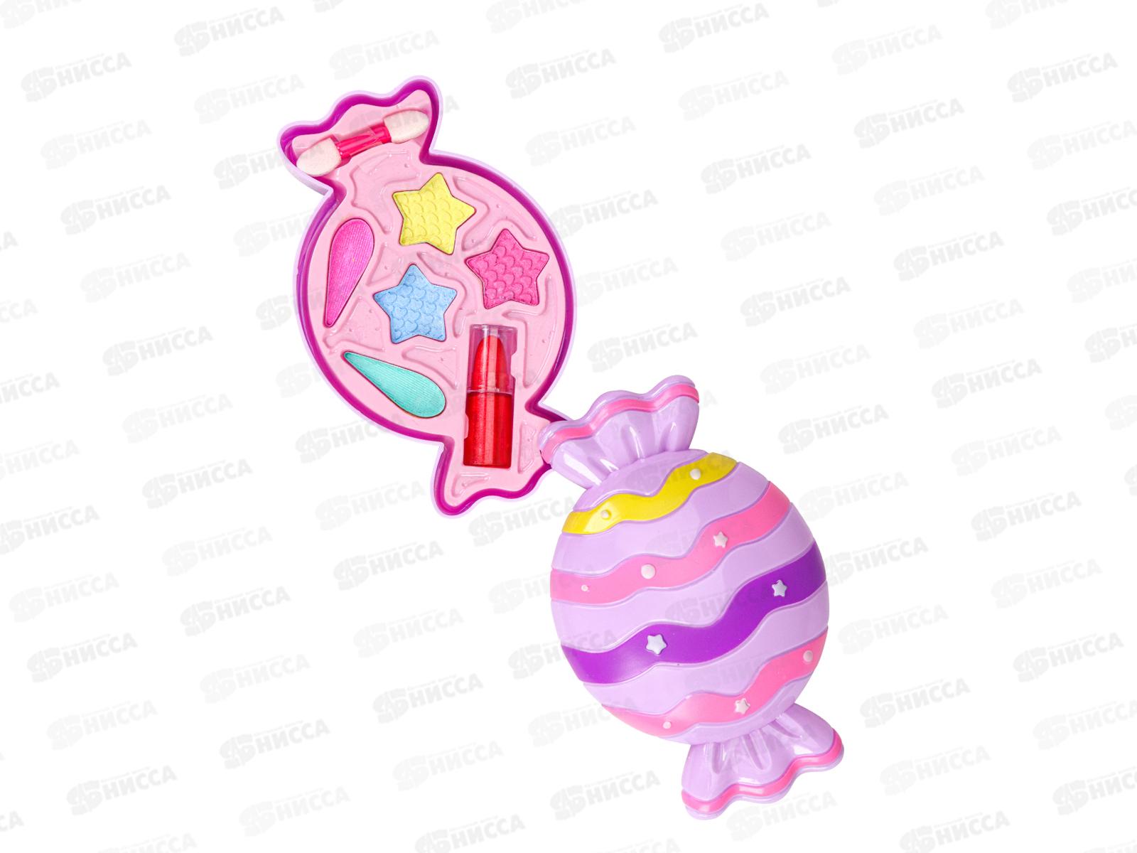 Набор детской косметики &quotКонфетка 1&quot КС-1899(помада, тени, апплик.)*72