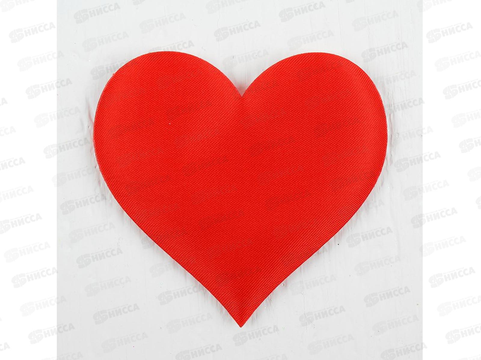 Сердце декор 12шт красный 6,5*5см 3944555 *20