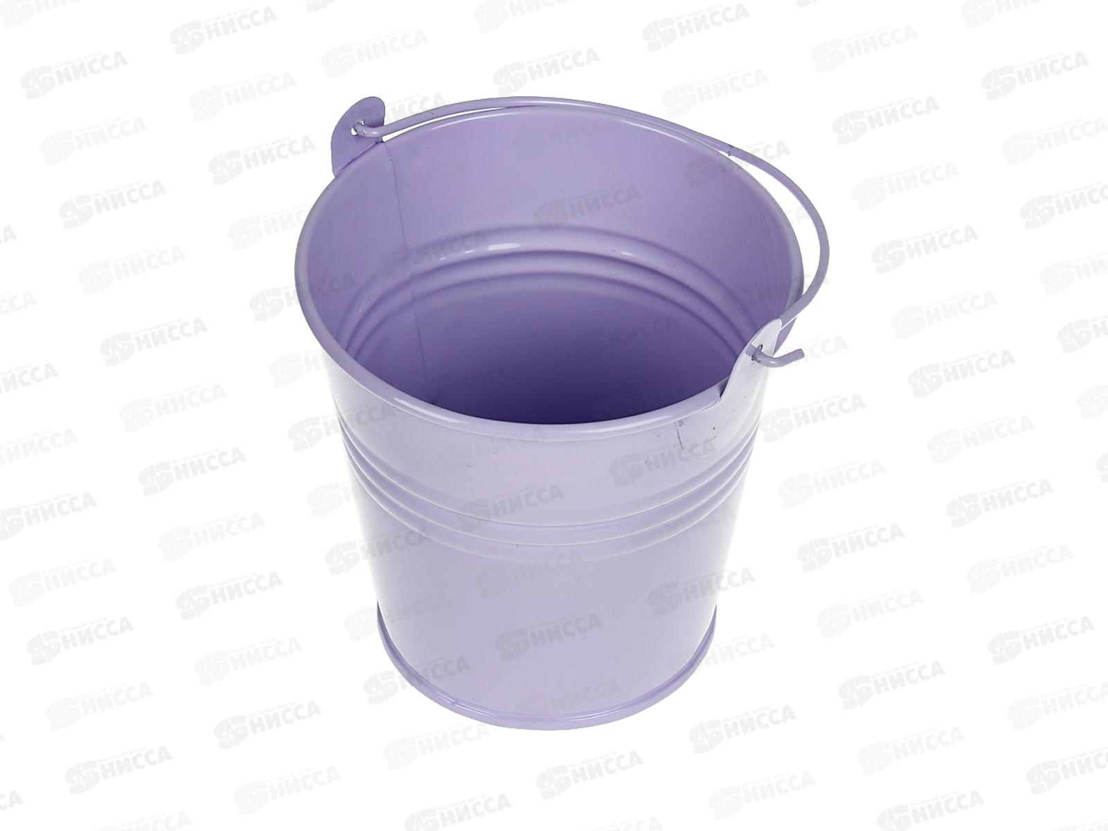 Ведерко на фаркоп 9*10см фиолетовое металлическое (045470)  Ж